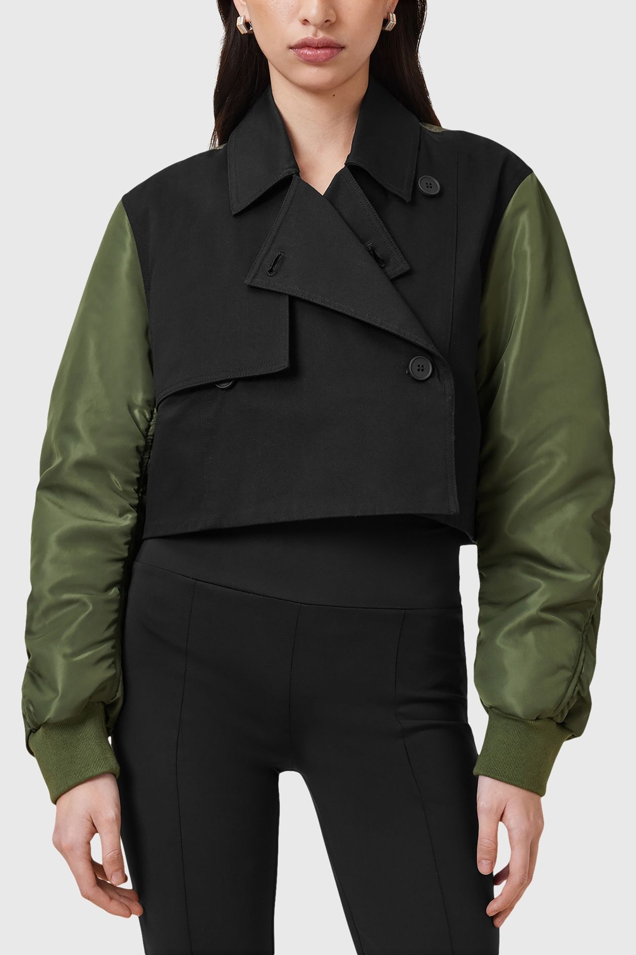 PENNI TRENCH KHAKI GREEN/BLACK 2
