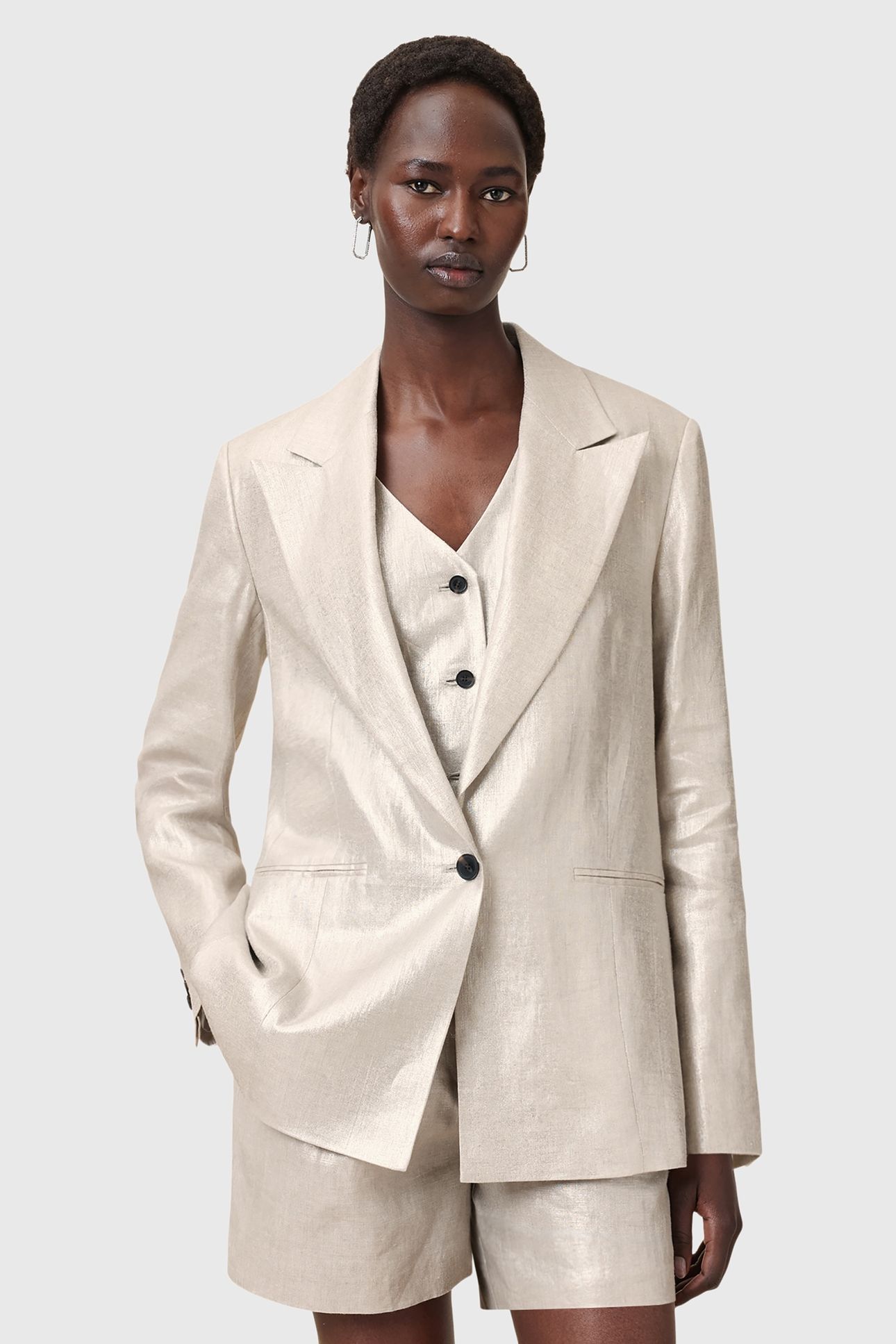 AVERIE BLAZER SILVER GREY 4