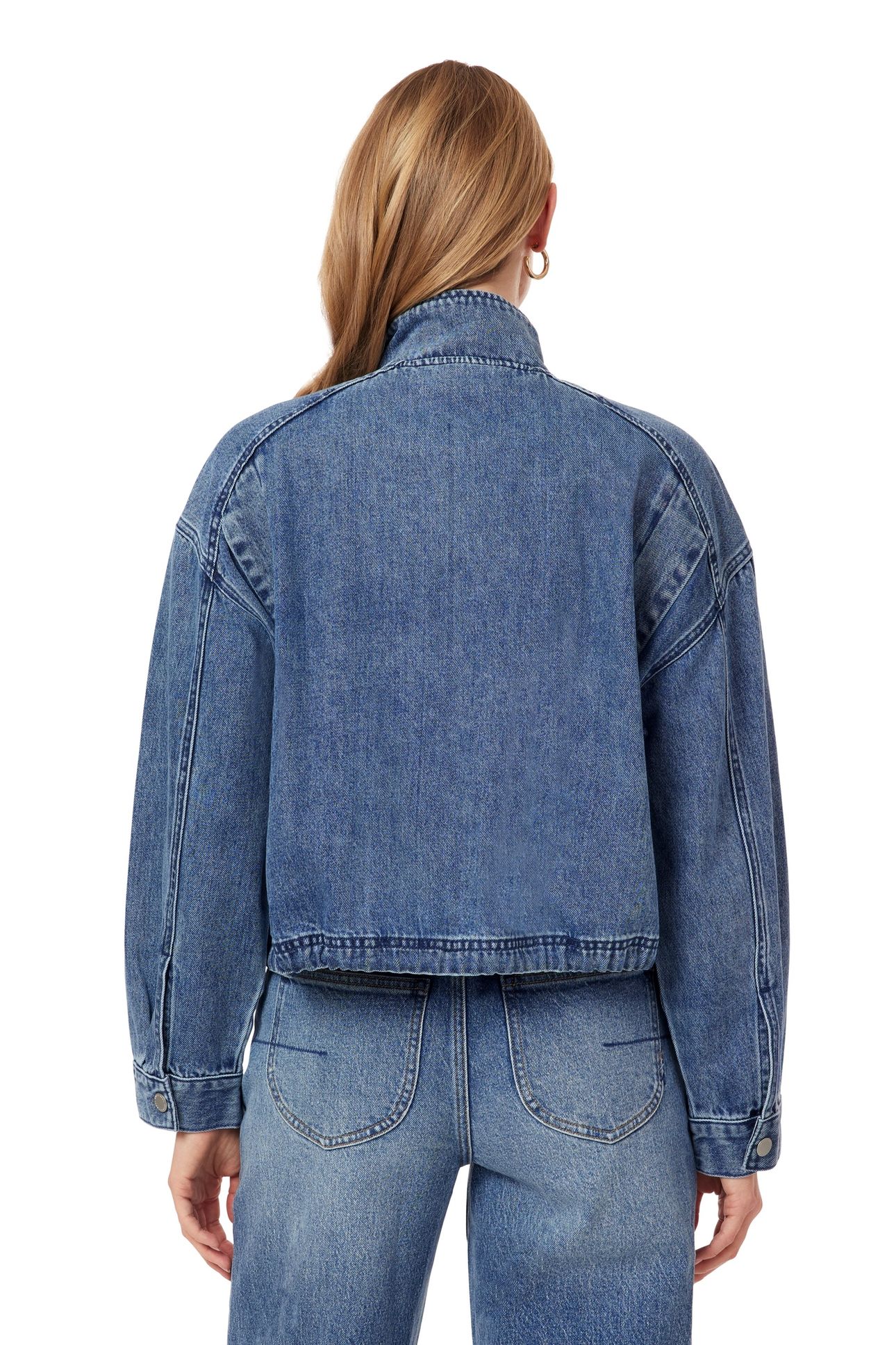 CROPPED UTILITY DENIM JACKET FLATIRON 5