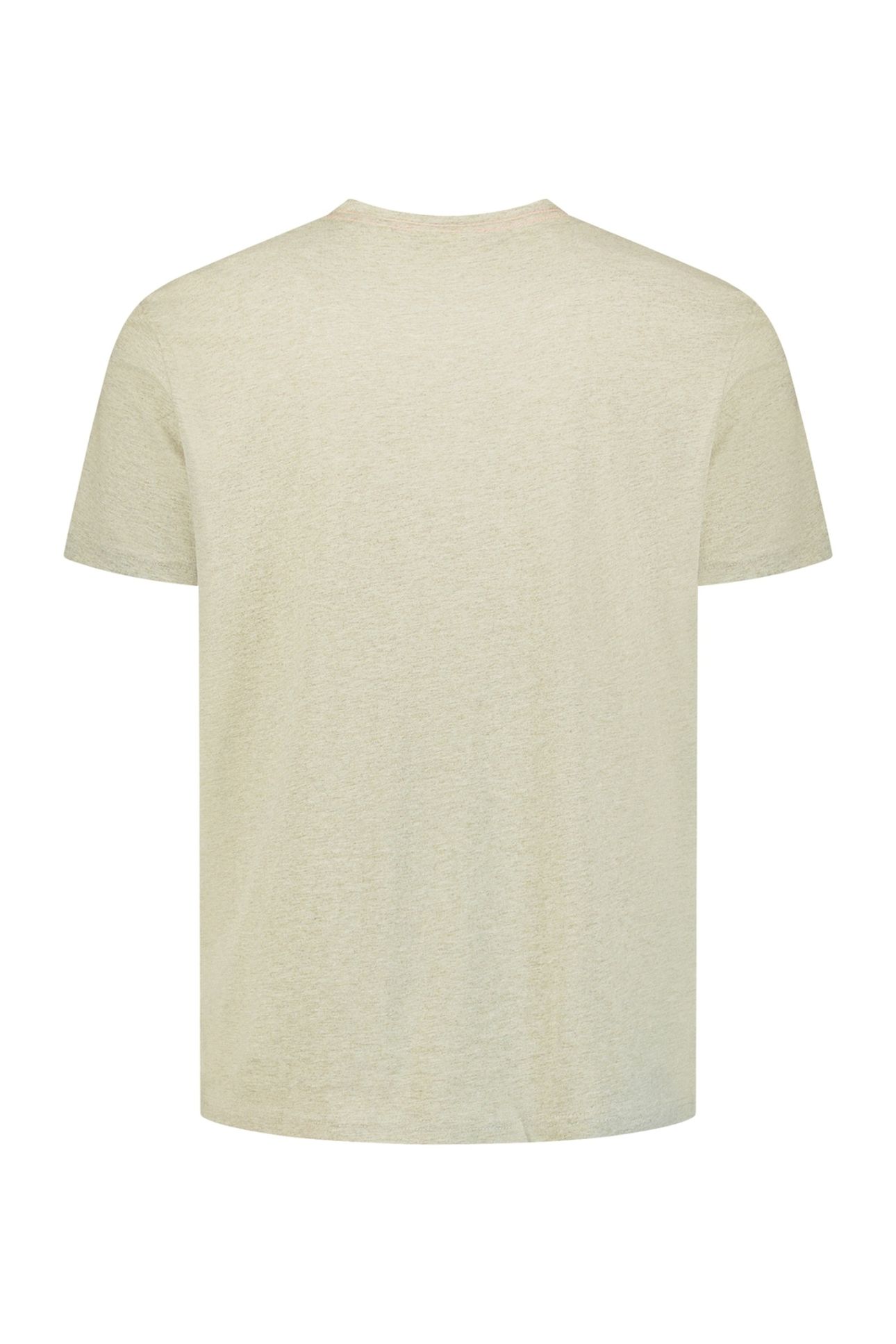 T-SHIRT CREWNECK MELANGE TAUPE 2