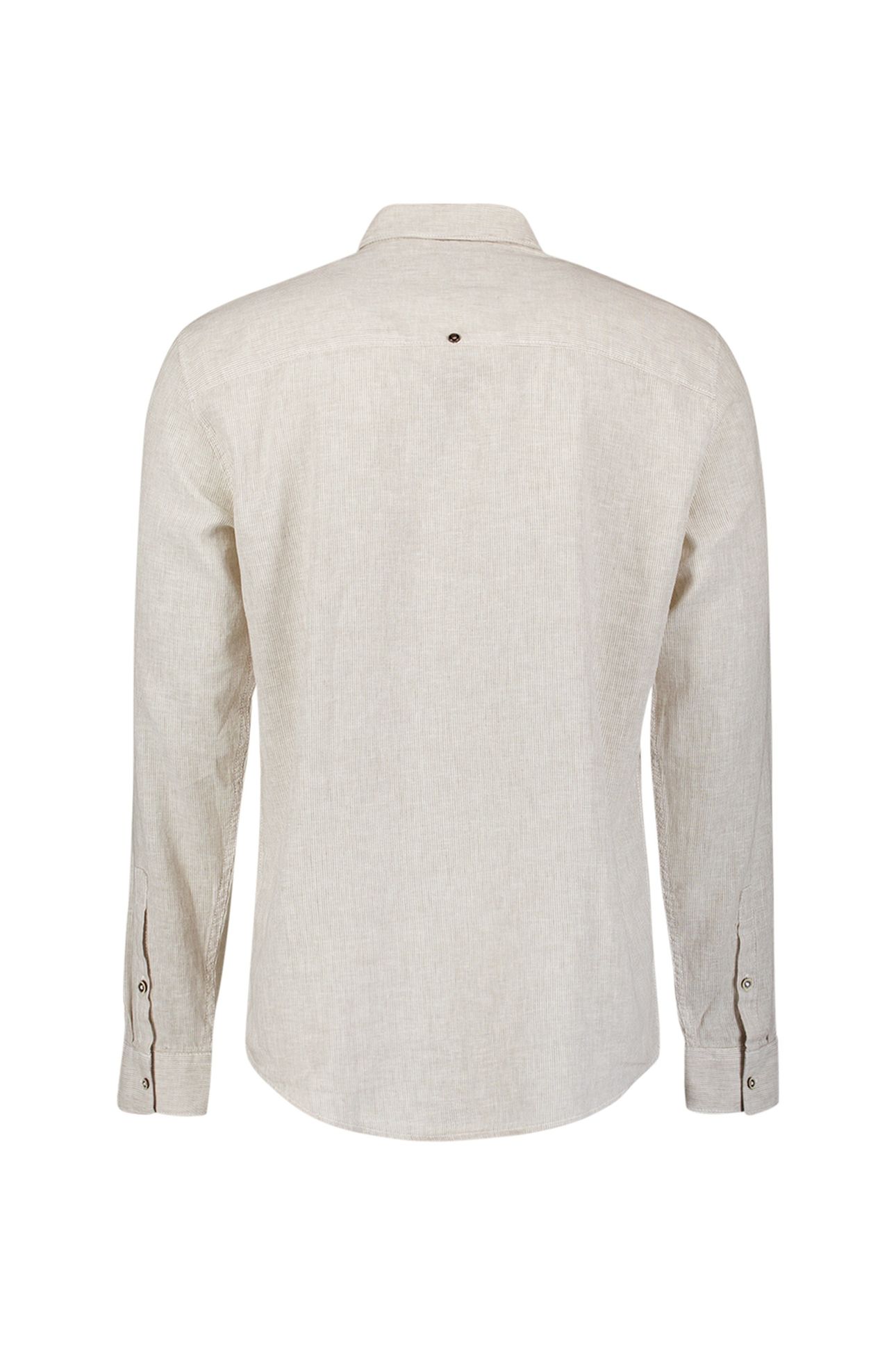 SHIRT STRIPE WITH LINEN TAUPE 2