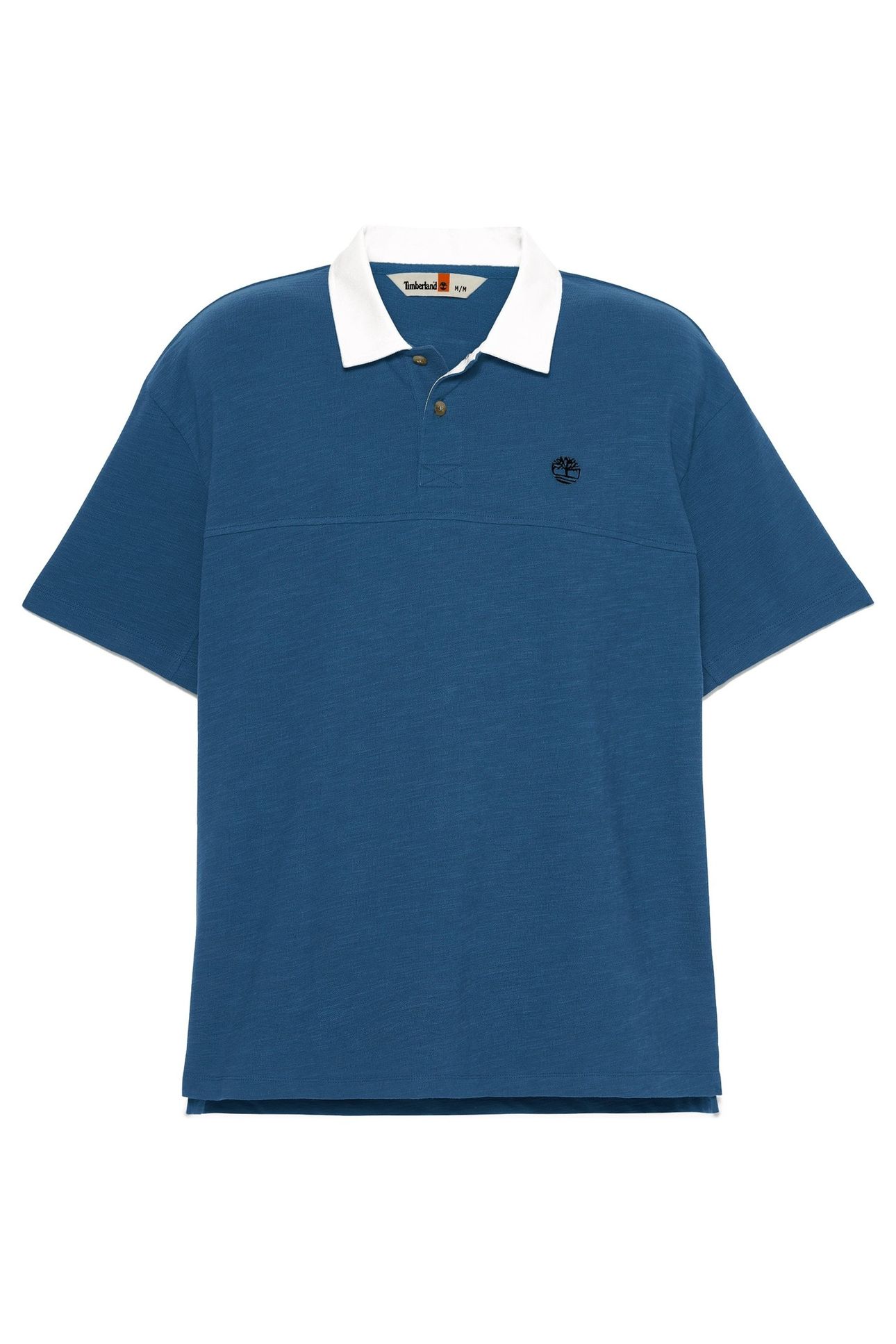 TEXTURED POLO DARK DENIM 3