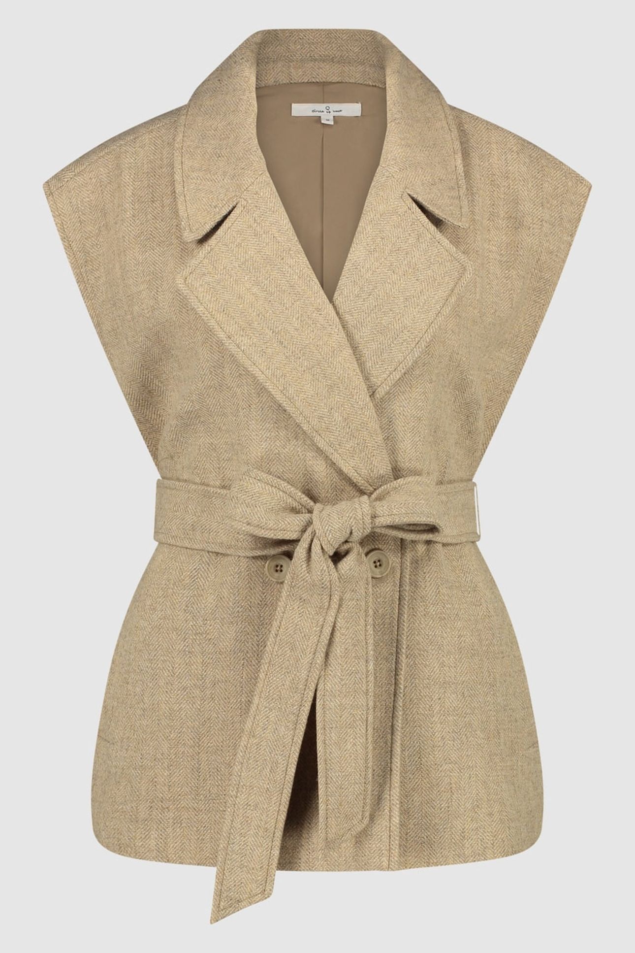 GIRLS ANGIE GILET NATURAL MELANGE 1