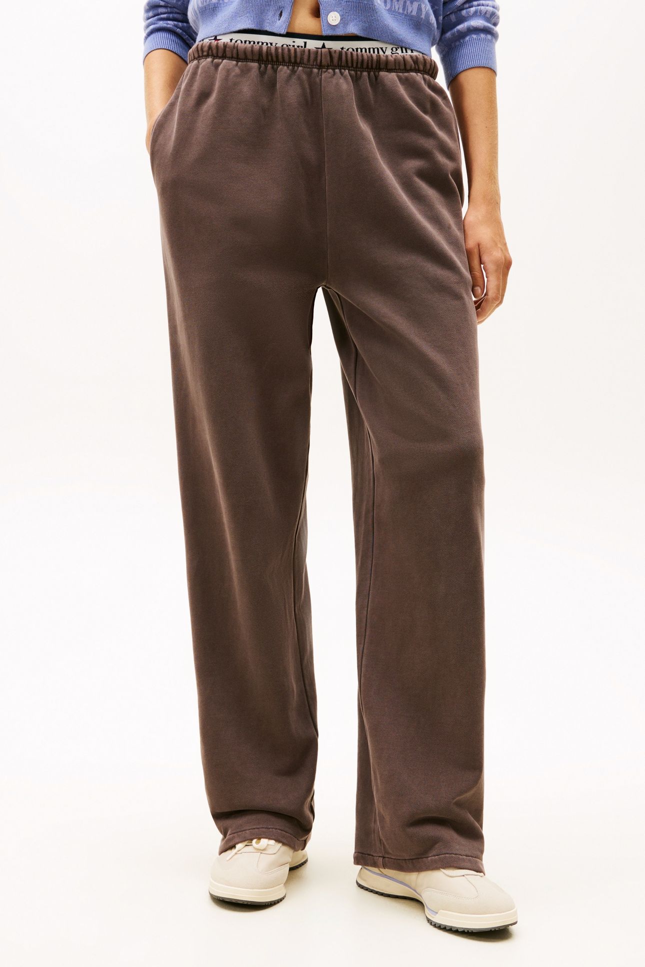 WIDE LEG SWEATPANTS BLACK WALNUT 1