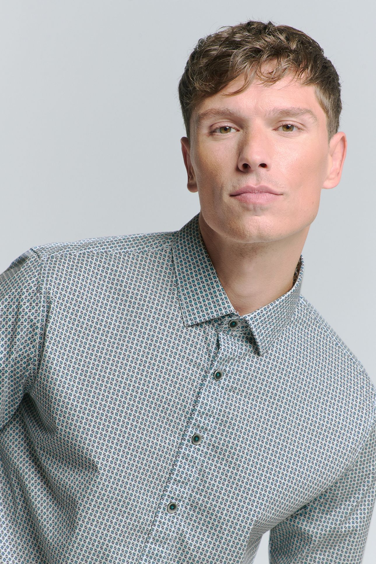 SHIRT STRETCH ALLOVER PRINTED CLOUD 7