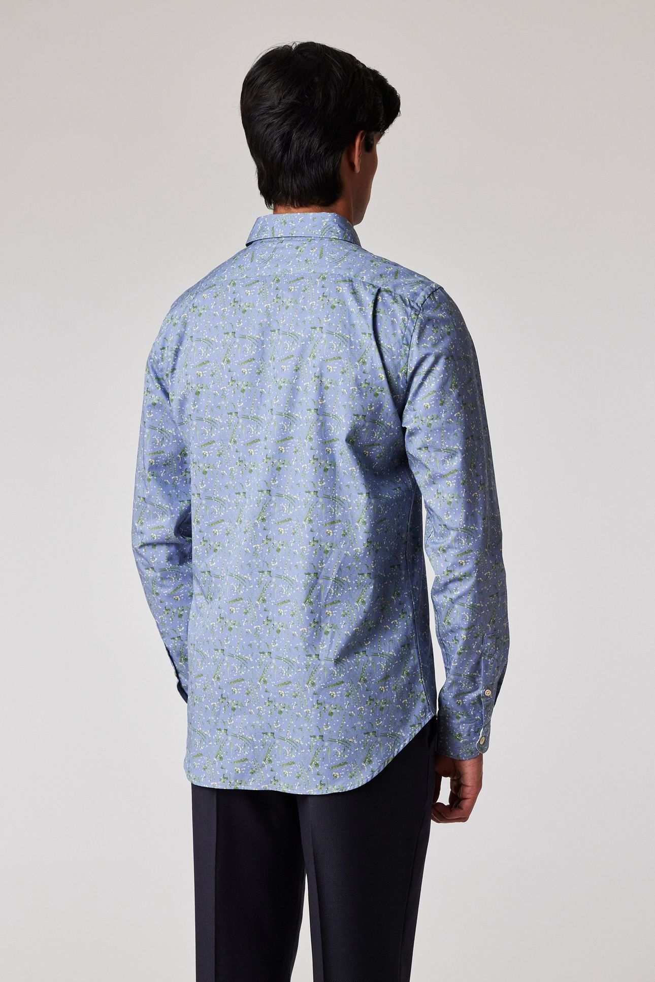 LS TAILORED FIT SHIRT LIGHT BLUE 2