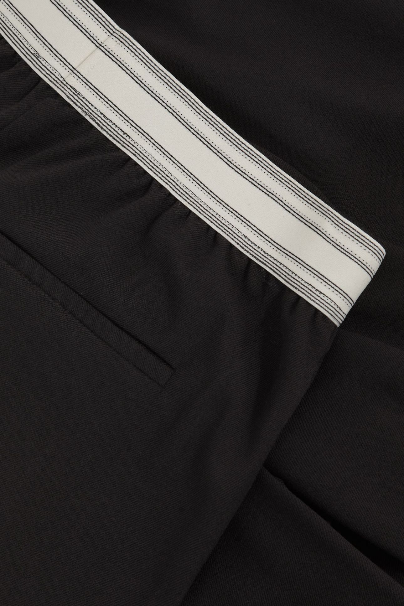 WAISTBAND WIDE LEG TROUSER BLACK 5
