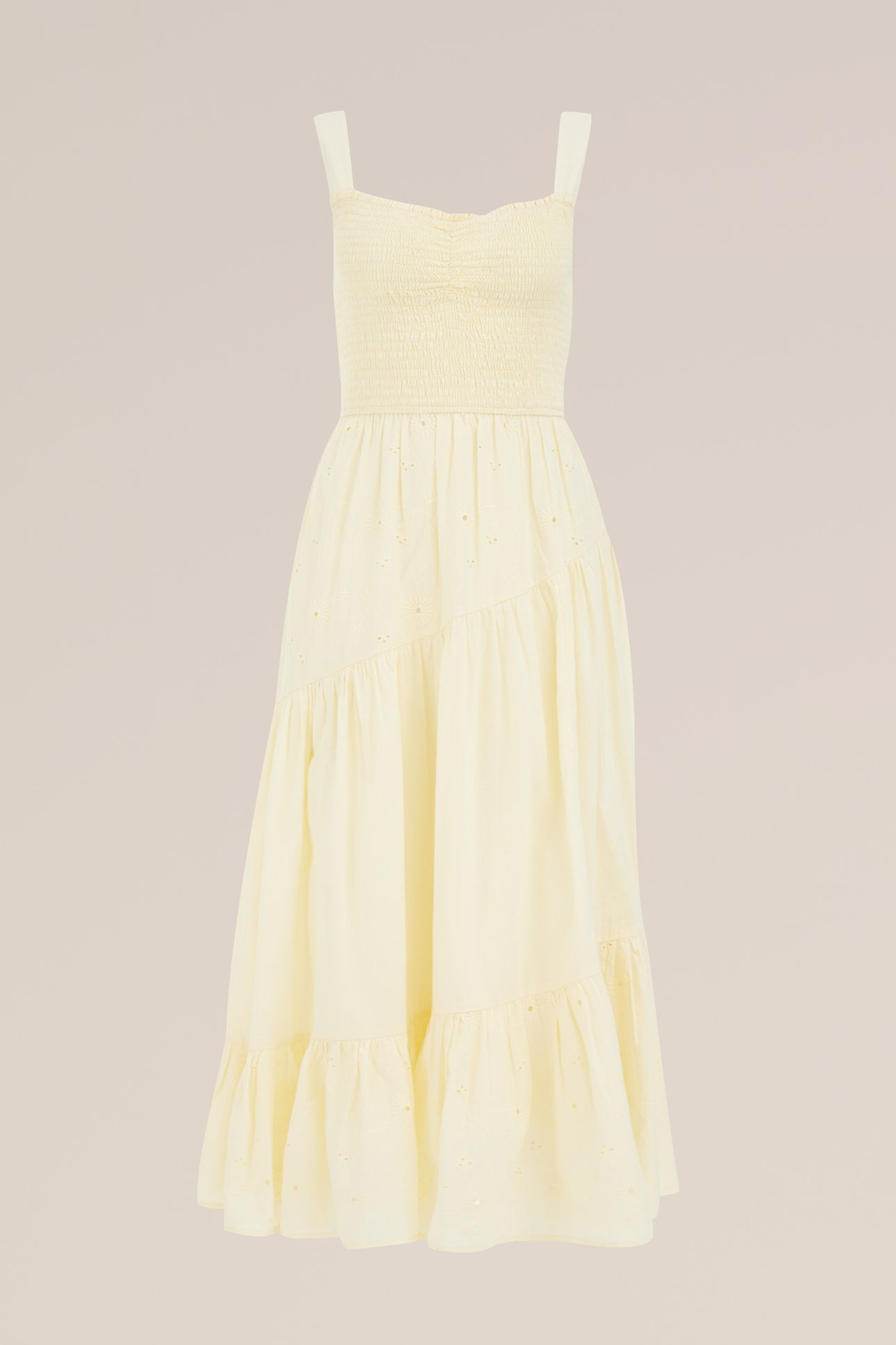 DRESS MAXI LENGTH LIGHT YELLOW 4