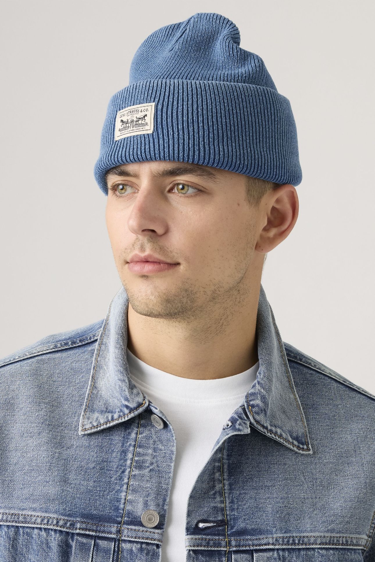 BACKPATCH BEANIE BLUE 1