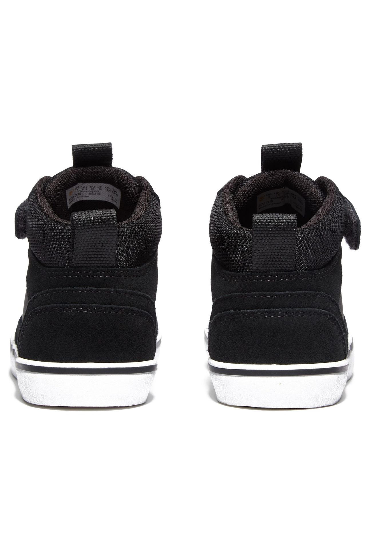 STONE JUMP MID HOOK & LOOP SNEAKER BLACK SUEDE 6