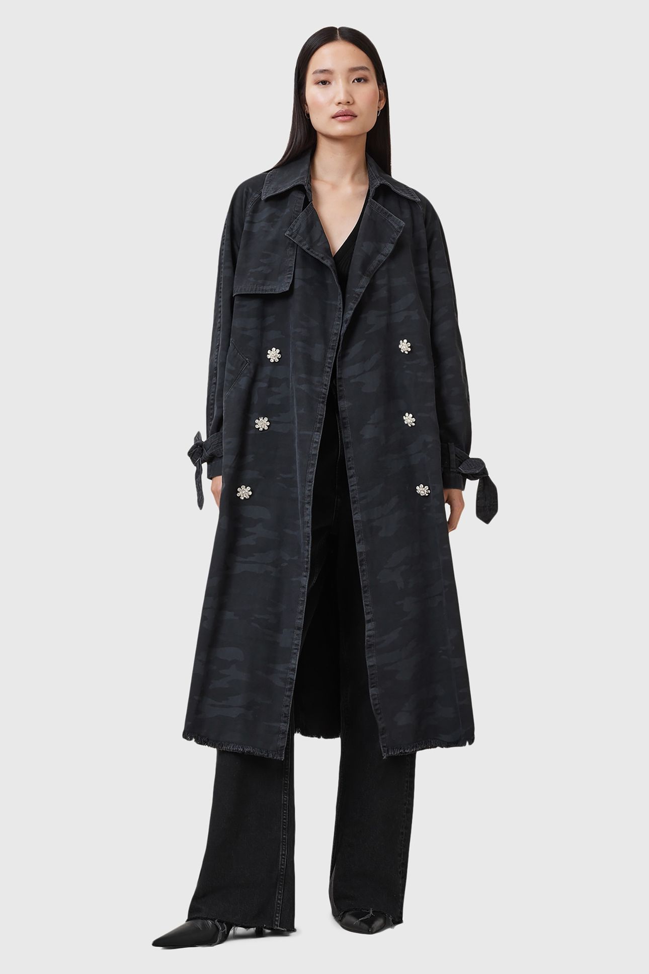 KIKI CAMO TRENCH INK BLUE 1