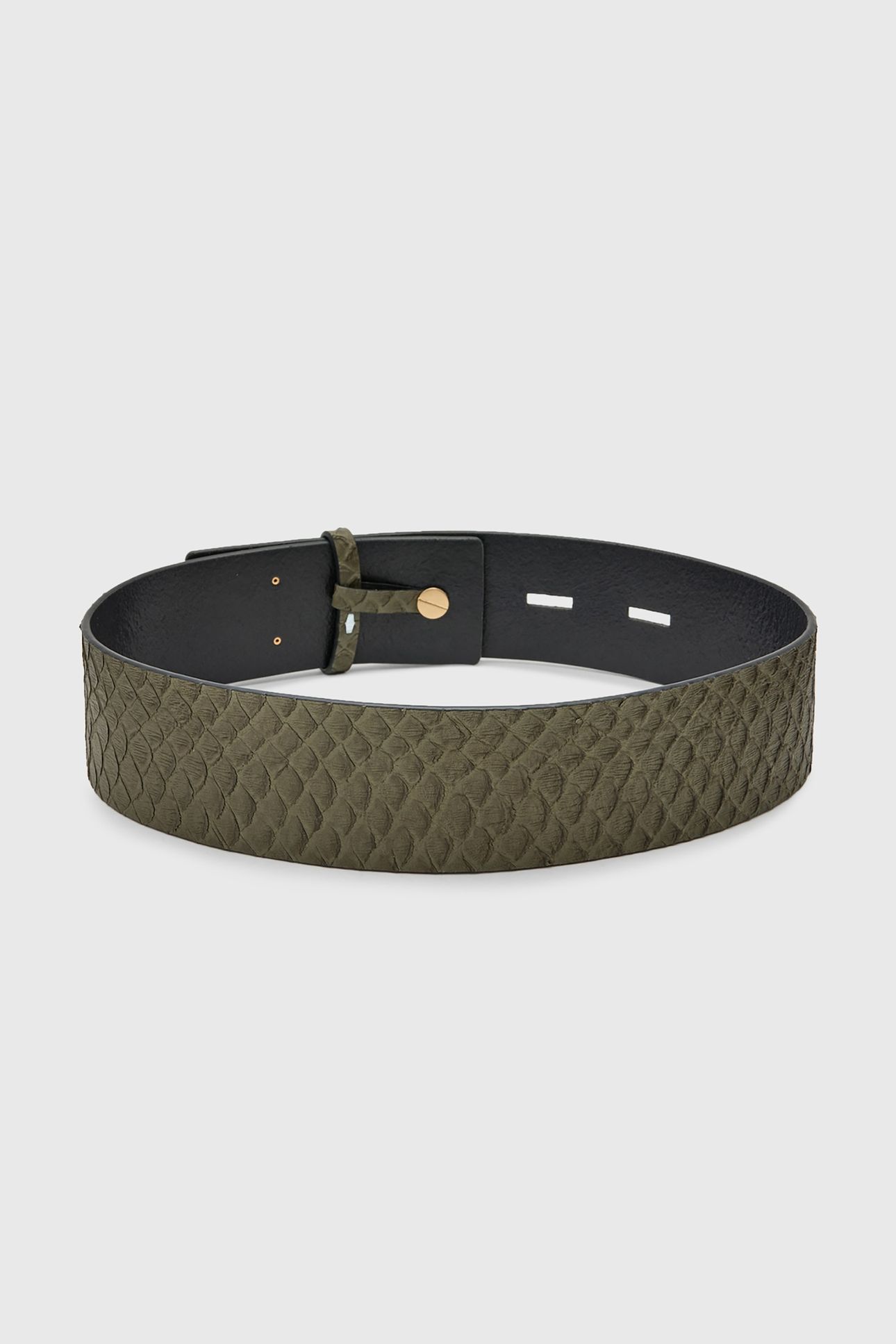 ANANTA STUDDED BELT OLIVE GREEN 5