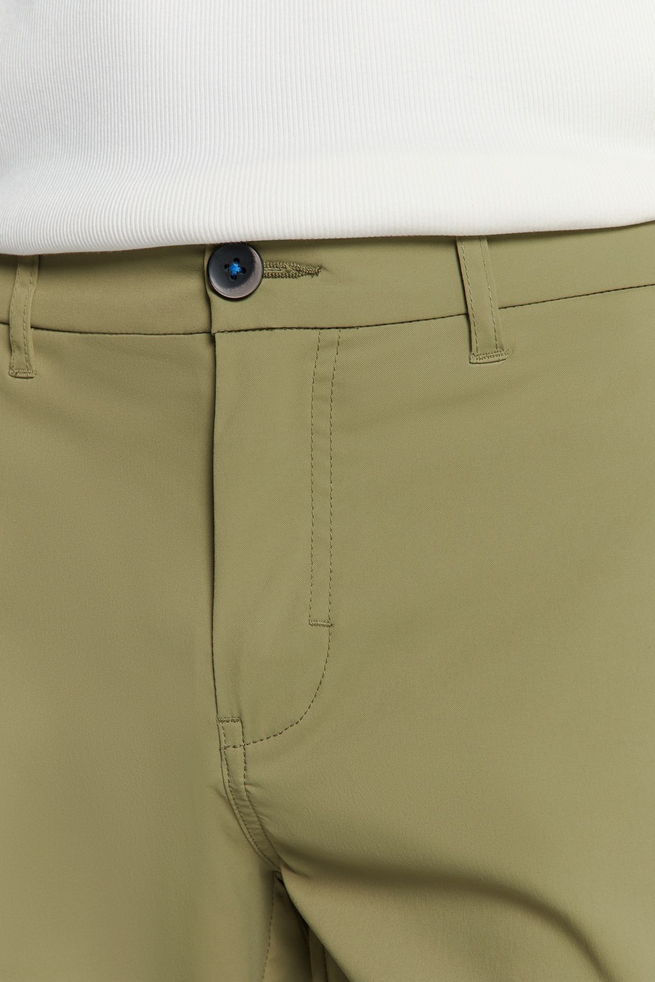 SHORT STRETCH CHINO TRAVEL TWILL MID ARMY 4