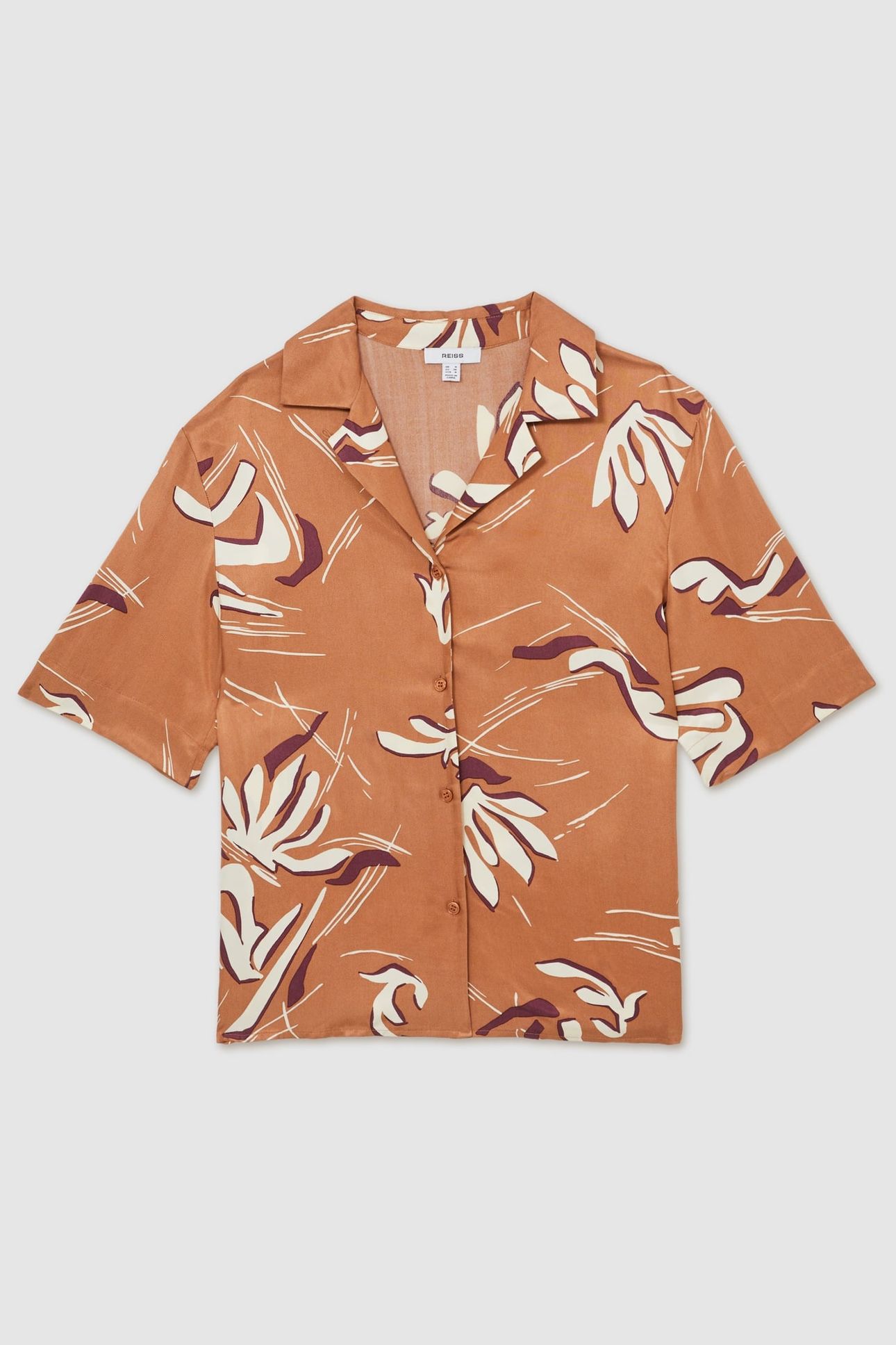 FLORAL PRINT TOP RUST 4