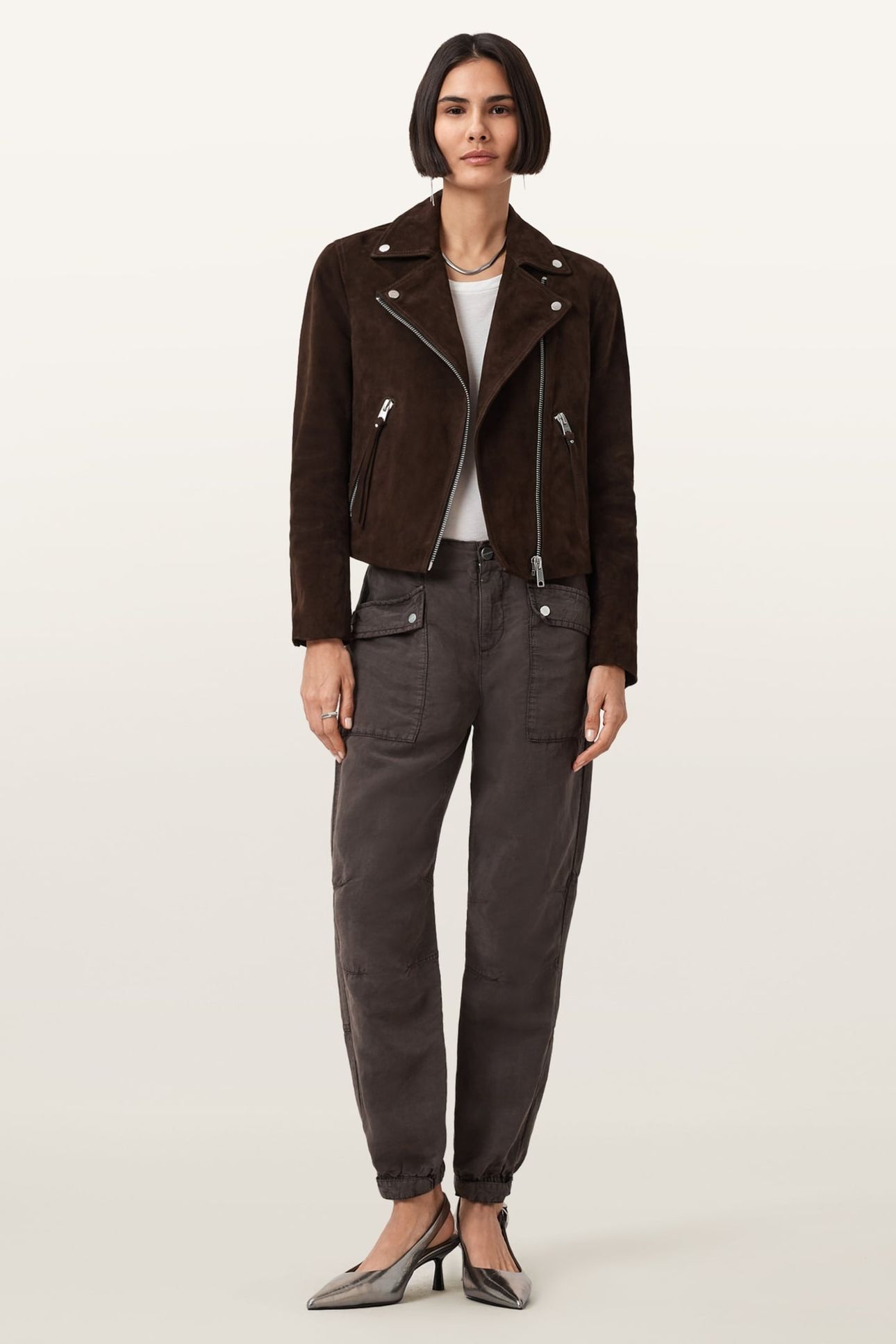 VAL TENCEL TROUSER DARK BROWN 1