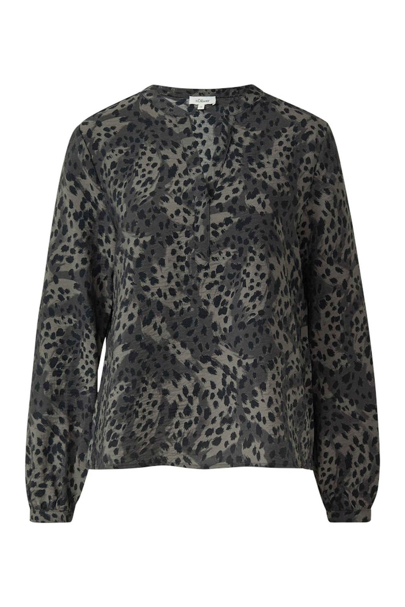 S.OLIVER BLOUSES GREY/BLACK 4