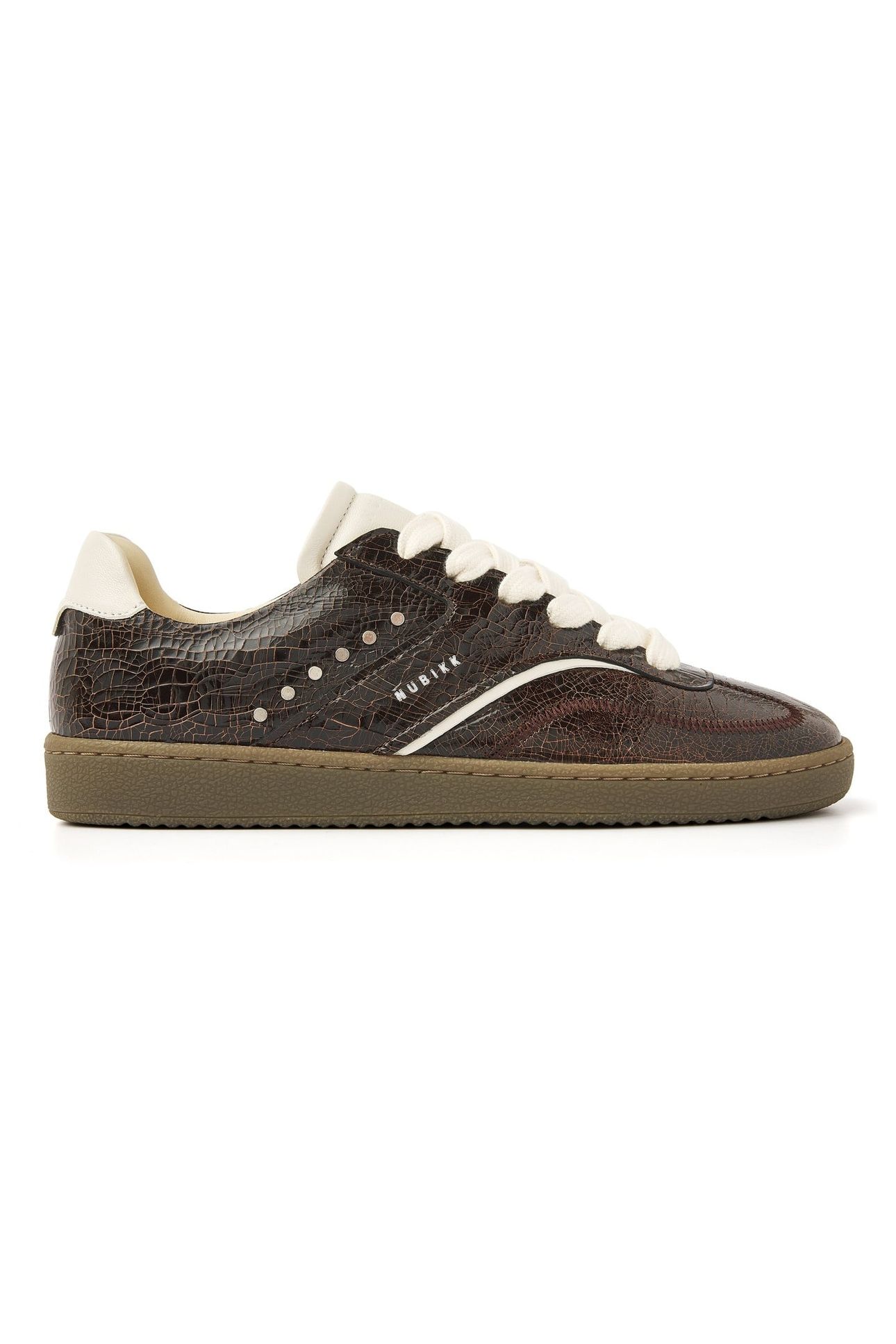 RAY OWEN STUDS DK BROWN CRAQUELE 1