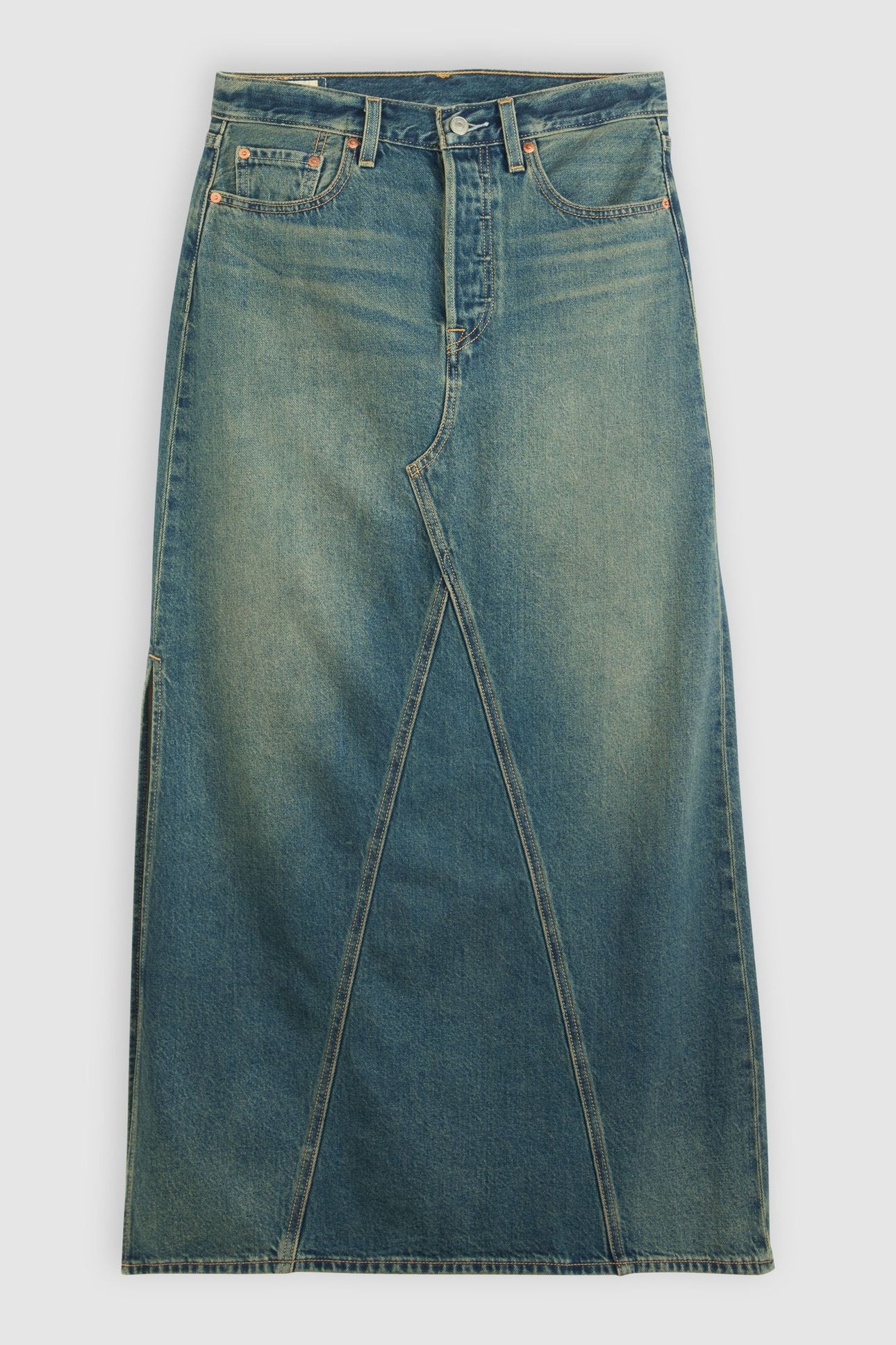 LONG ICON SKIRT BLUE 6