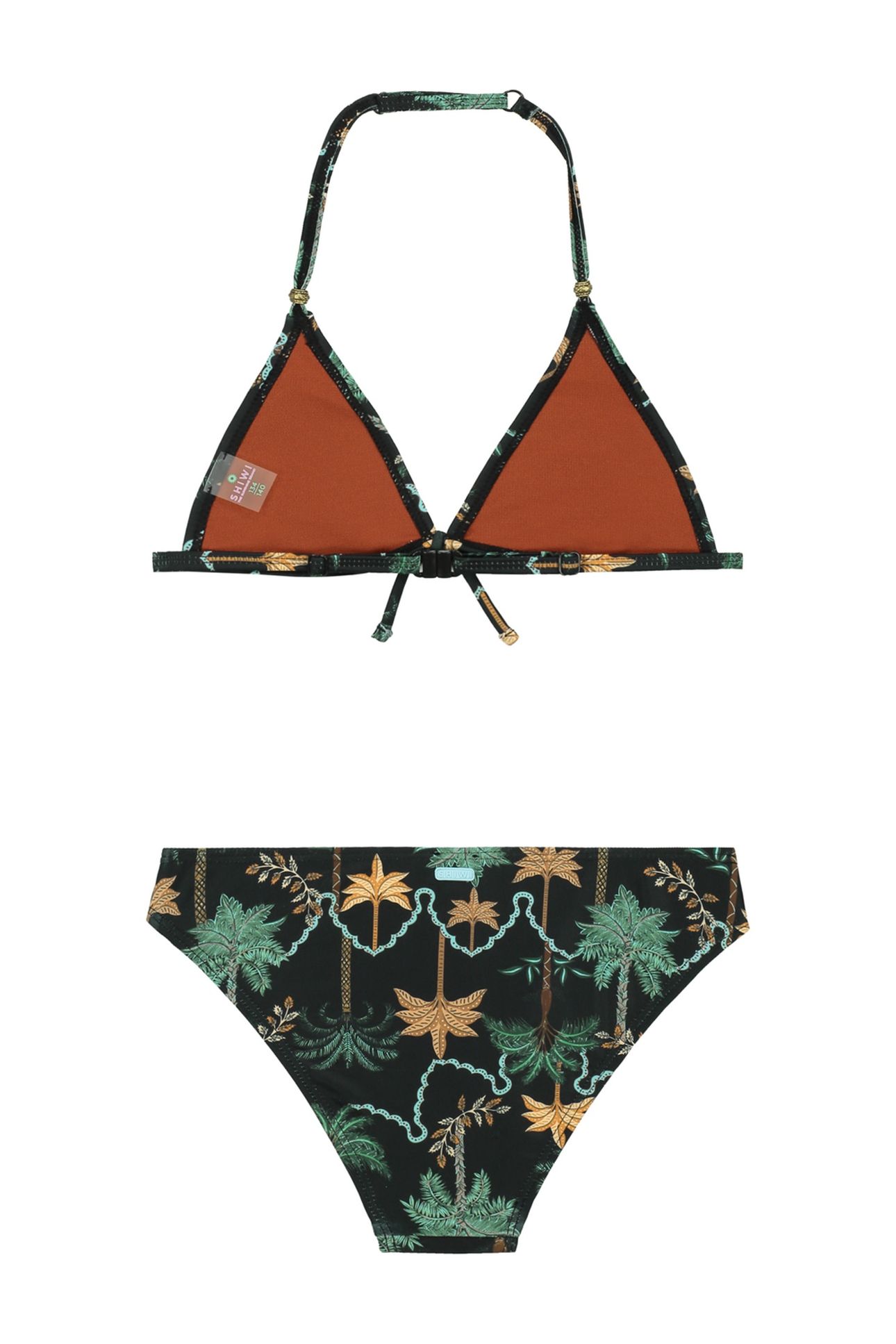 GIRLS LIZZY BIKINI SET JAIPUR PALM BLACK 2