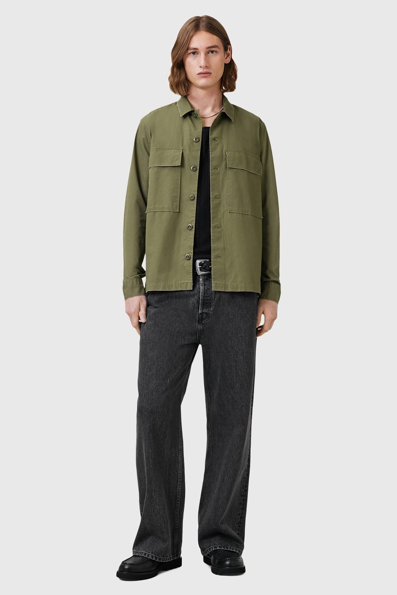 SERVICE LS SHIRT PASTORAL GREEN 1