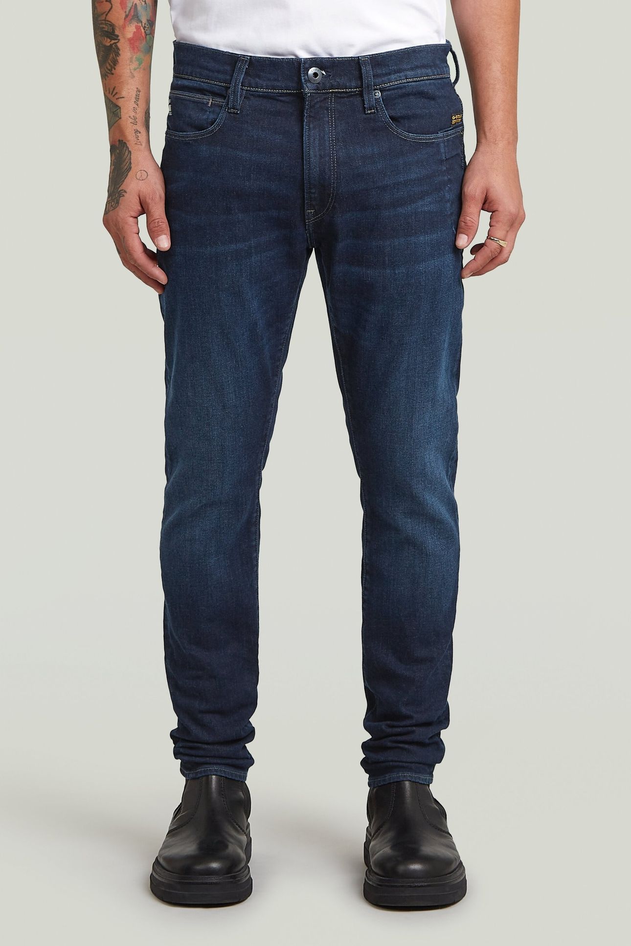 LANCET SKINNY JEANS WORN IN BLUE MINE 2