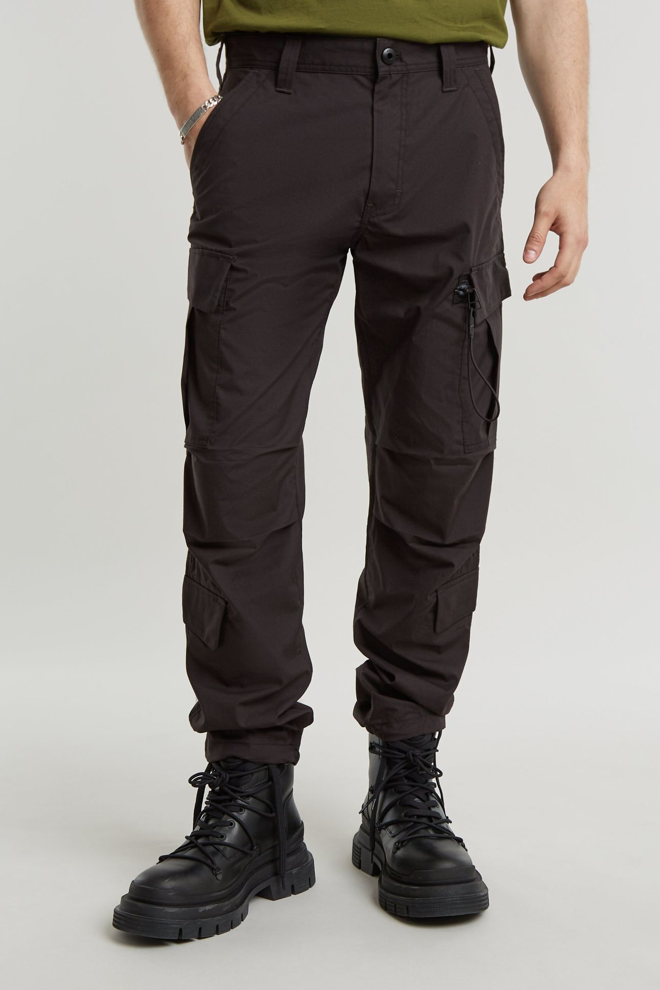 P-3 REGULAR CARGO TRAINER PANTS DK BLACK 1
