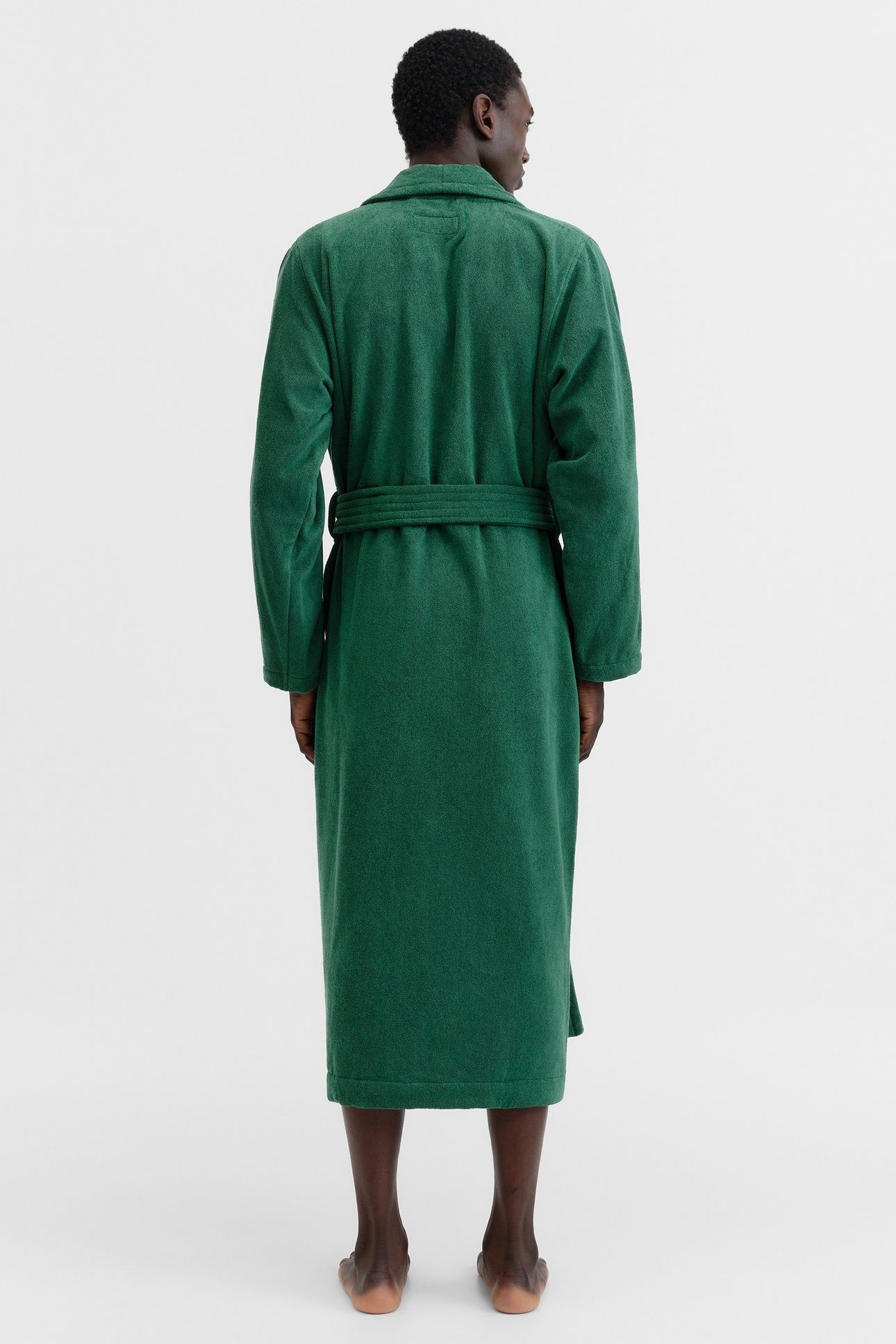 UNISEX CLASSIC BATHROBE TEAL GREEN 2