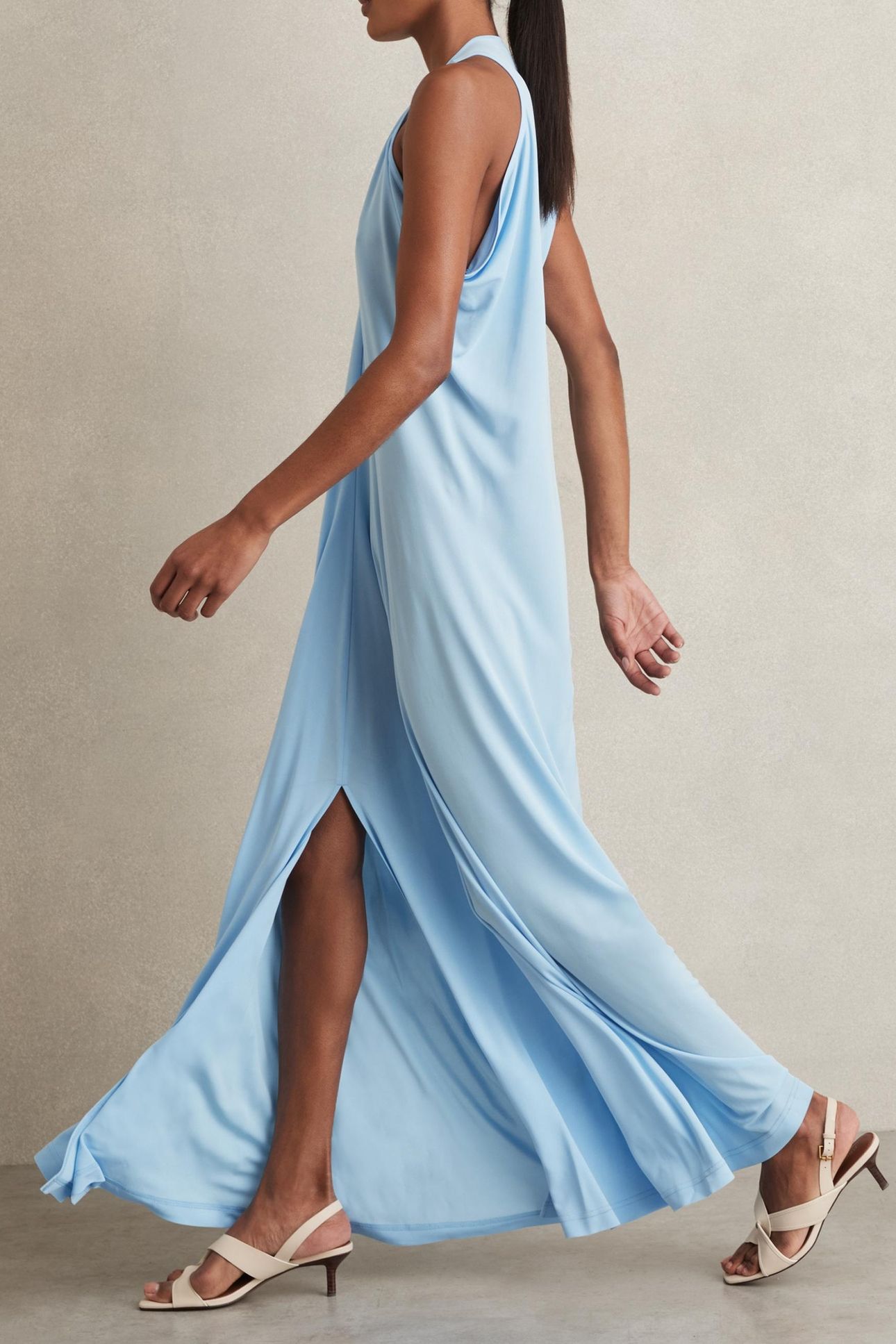 JERSEY MAXI DRESS BLUE 4