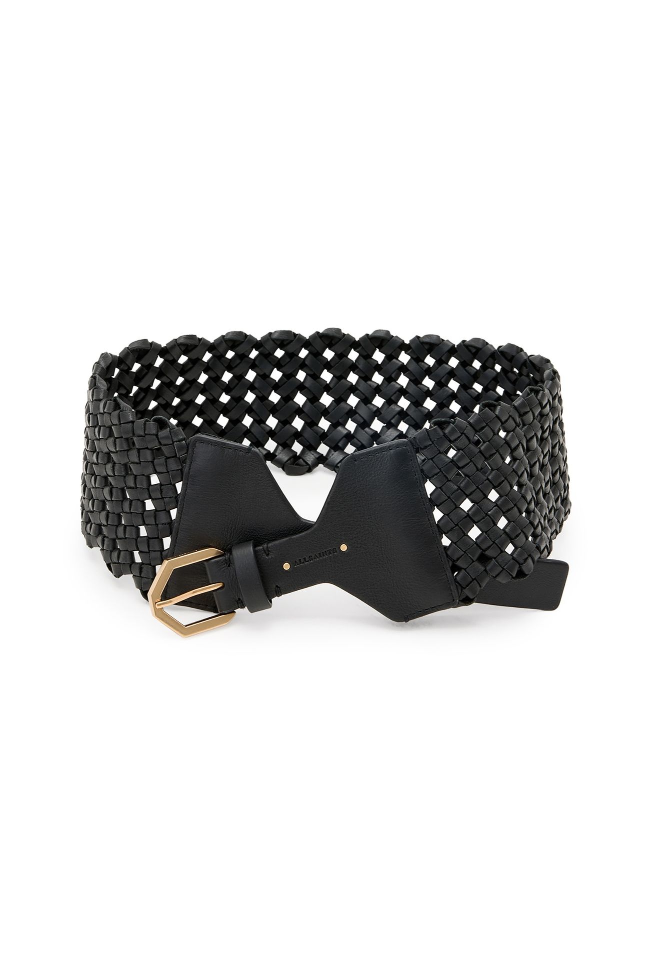 MATHILDE WAIST BELT BLACK/WARM BRASS 2