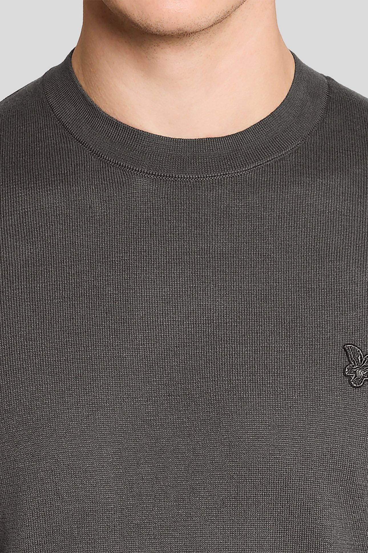 TONAL SUPERFINE CREW NECK JUMPER IRON GATE 5