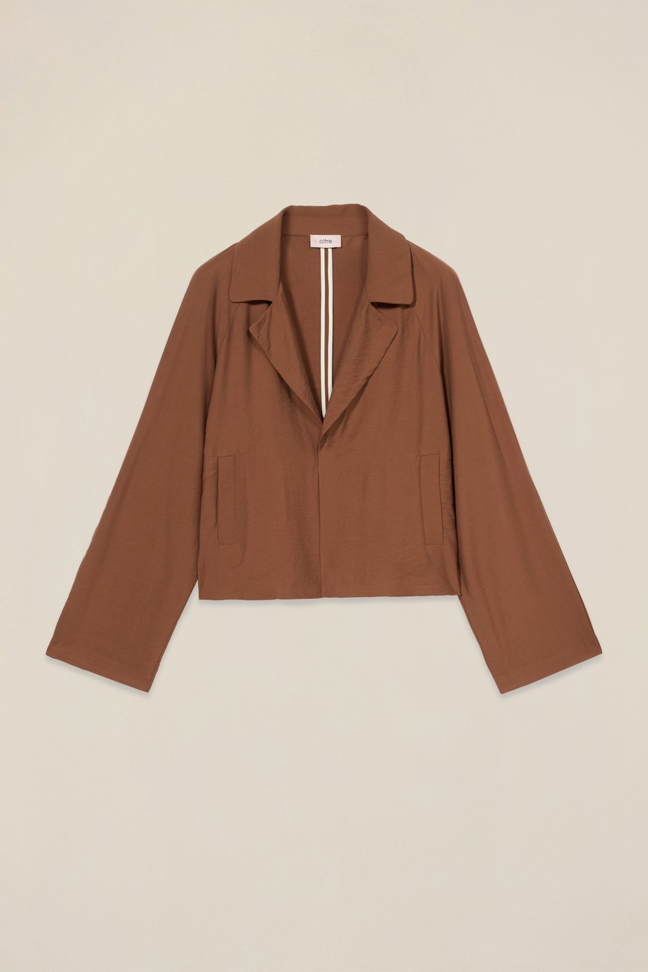 FLUID UNSTRUCTURED JACKET BROWN 4