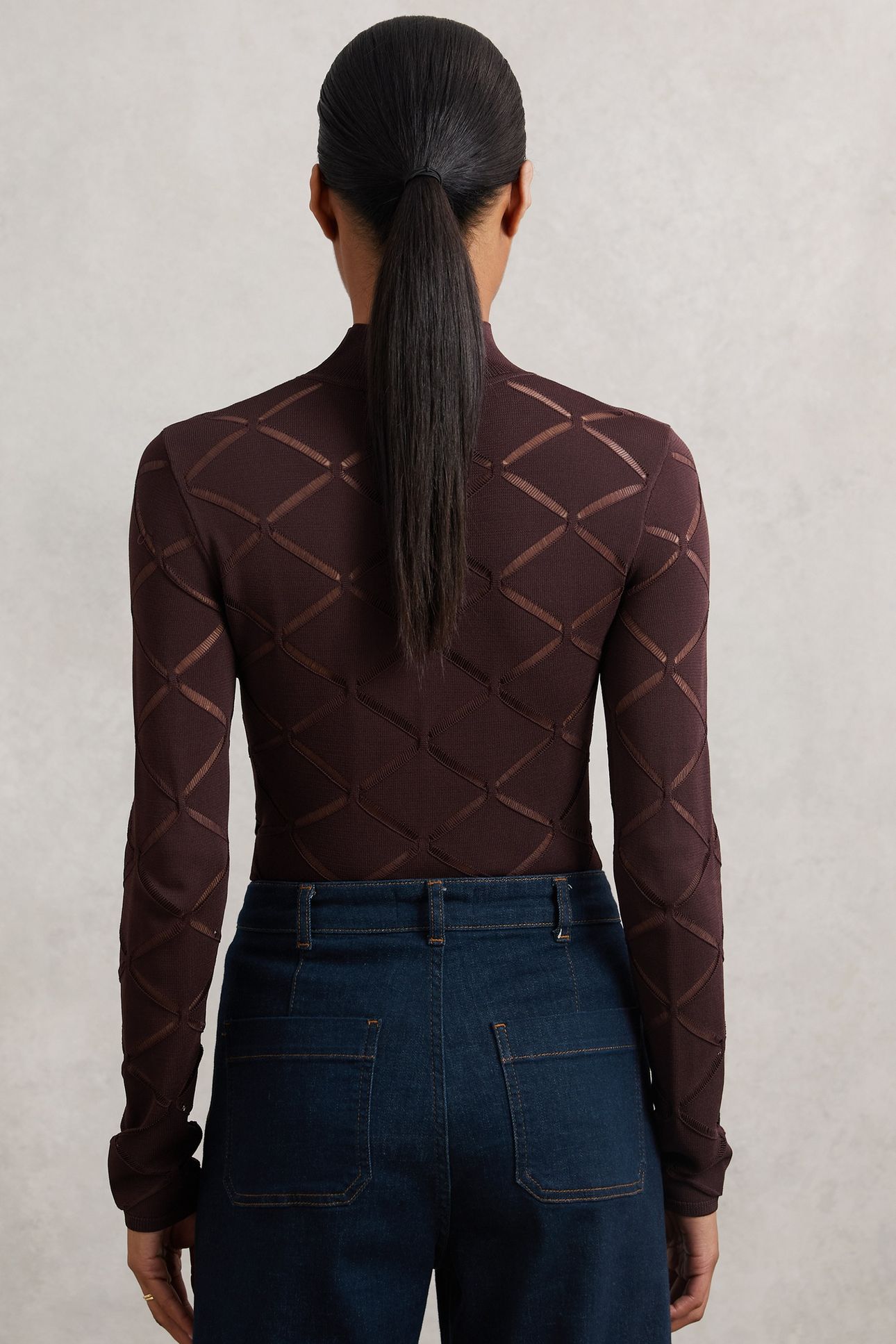 LASER CUT TOP BURGUNDY 4
