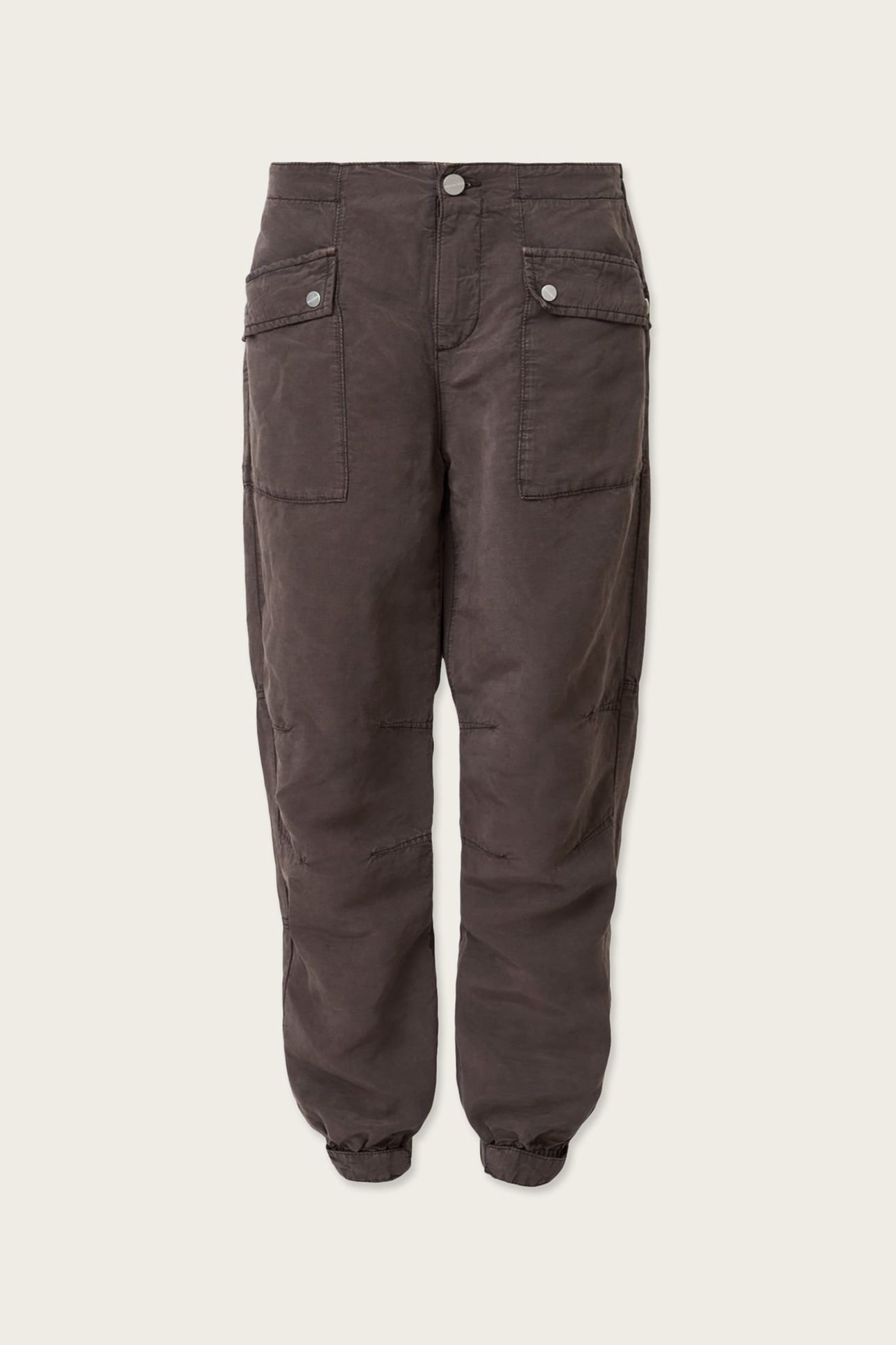 VAL TENCEL TROUSER DARK BROWN 3