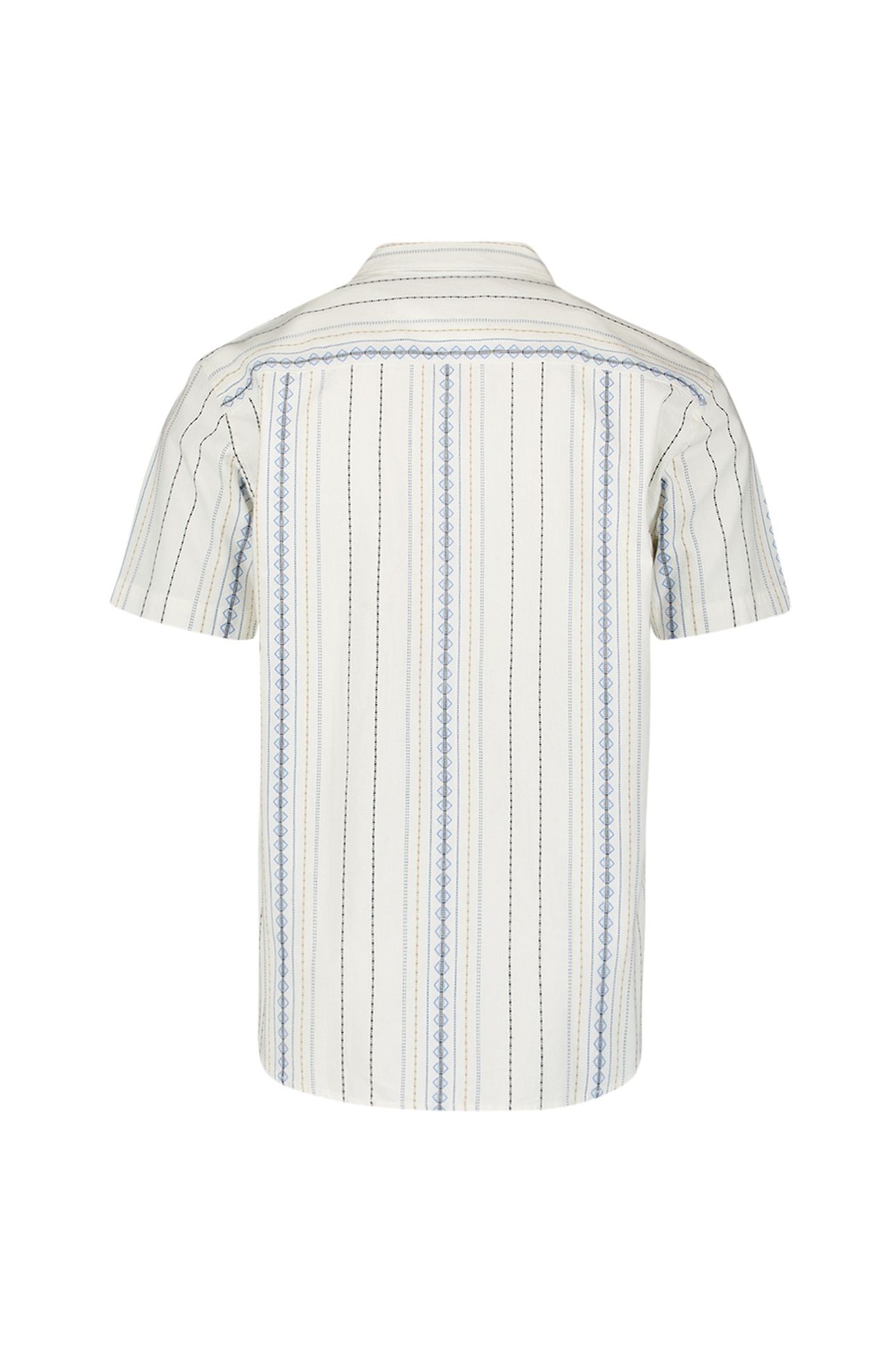 SHIRT SHORT SLEEVE REVERS COLLAR DOBBY VERTICAL EMBROIDERED 3