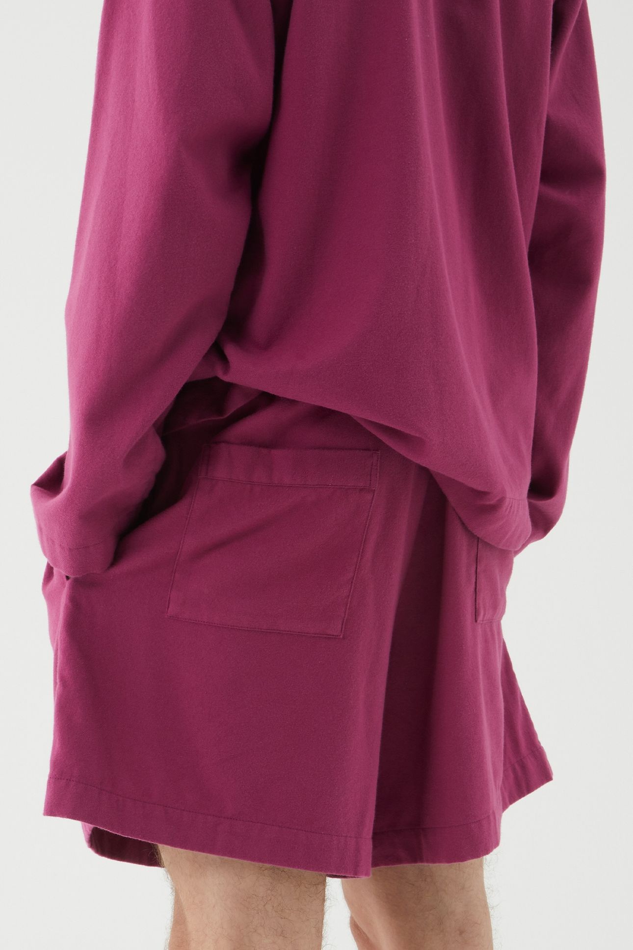 UNISEX FLANNEL, PYJAMAS SHORTS GRAPE 9