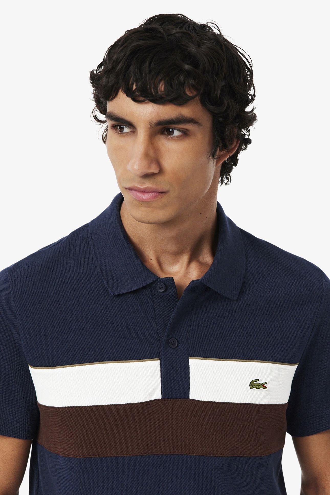 SHORT SLEEVE POLO NAVY BLUE/FLOUR-RED 5
