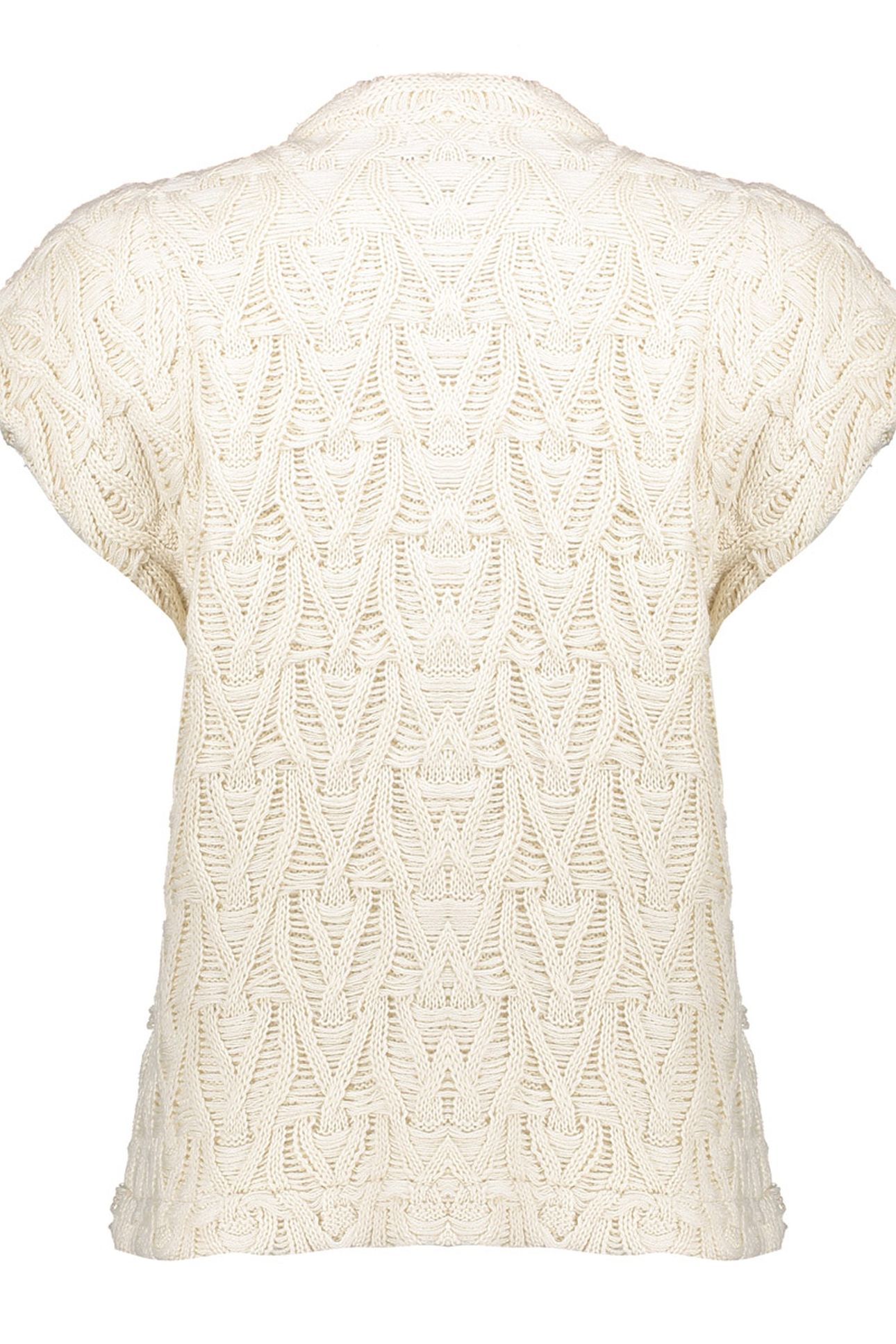 SLEEVELESS CARDIGAN OFF-WHITE 2