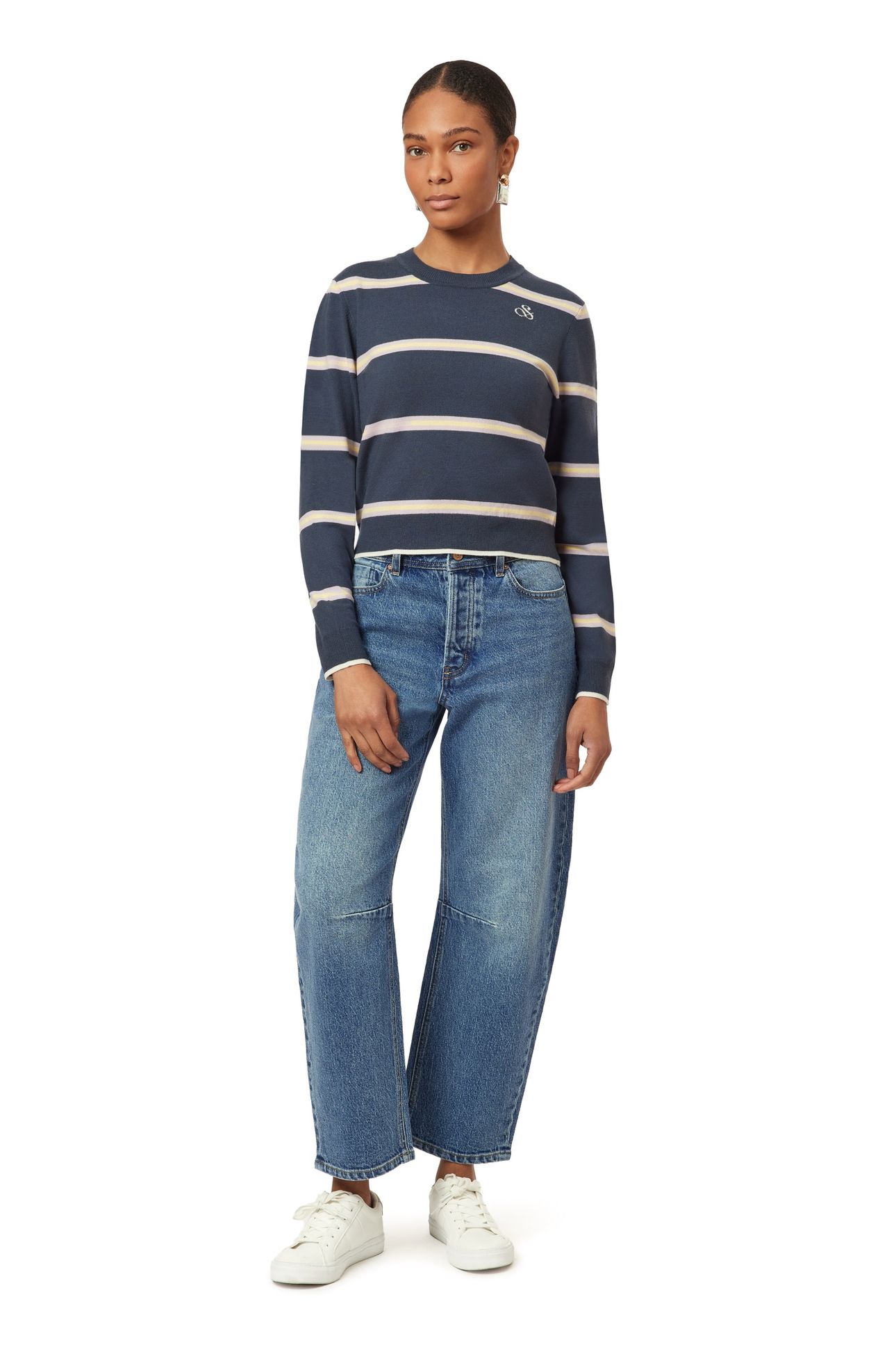 CROP PULLOVER BIG DIPPER STRIPE 2