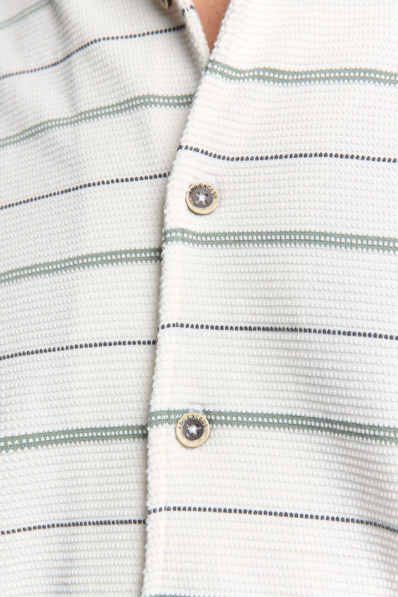 SHIRT SHORT SLEEVE JERSEY REVERS COLLAR STRIPES OFFWHITE 6