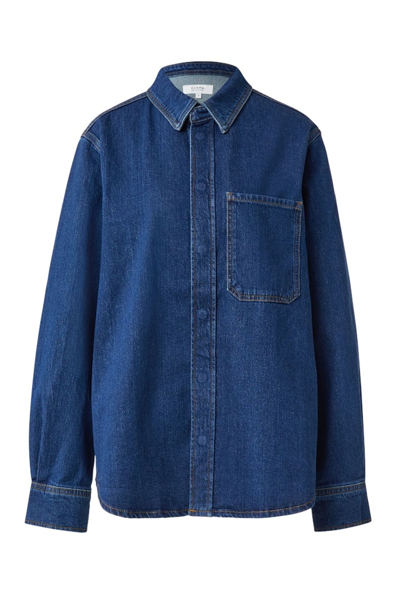 COMMA BLOUSES BLUE DENIM 4