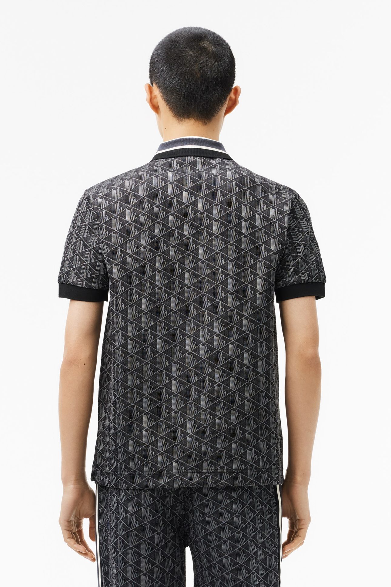 SHORT SLEEVE POLO BLACK/GRAPHITE 3