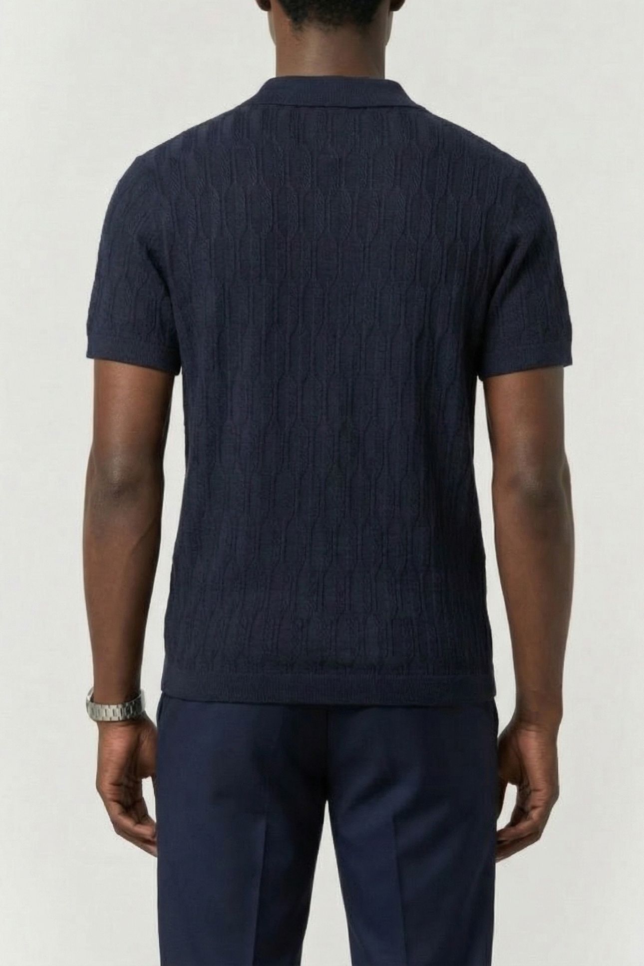 MARCIANO BY GUESS SS POLO WITH RIB PLACKET NAVY SEA 2