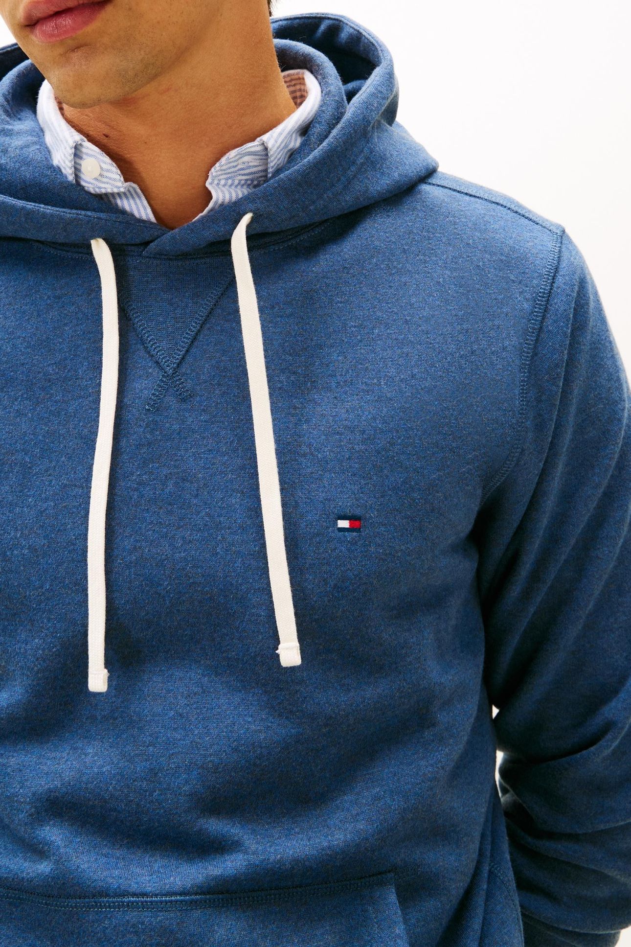 ESSENTIAL SEASONAL FLEECE AEGEAN SEA HEATHER 2