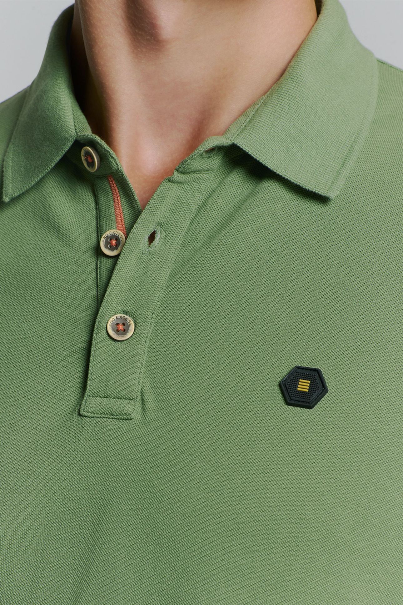 POLO PIQUE GARMENT DYED GREEN 7
