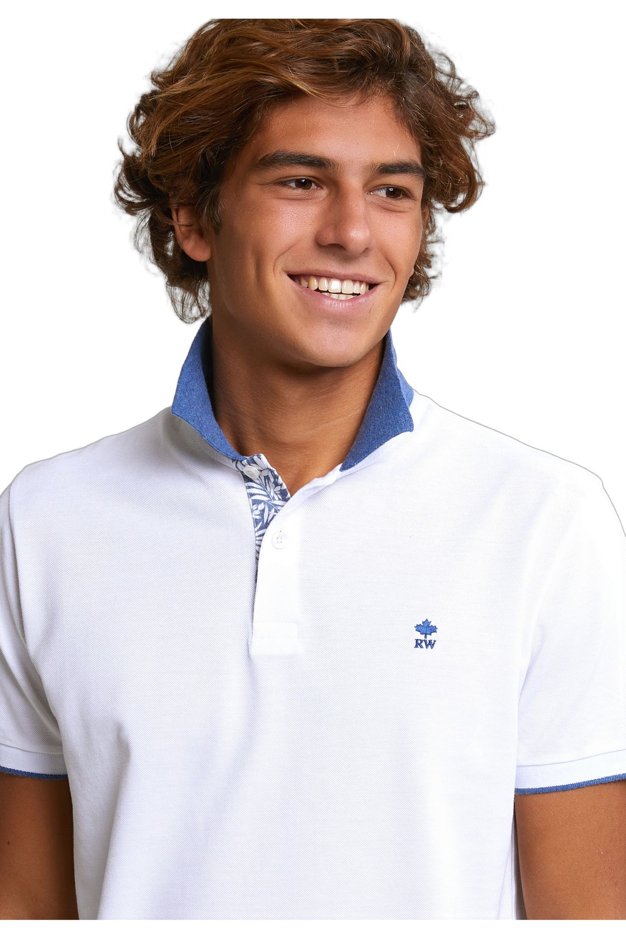 CUSTOM FIT FANCY COTTON POLO WHITE 4