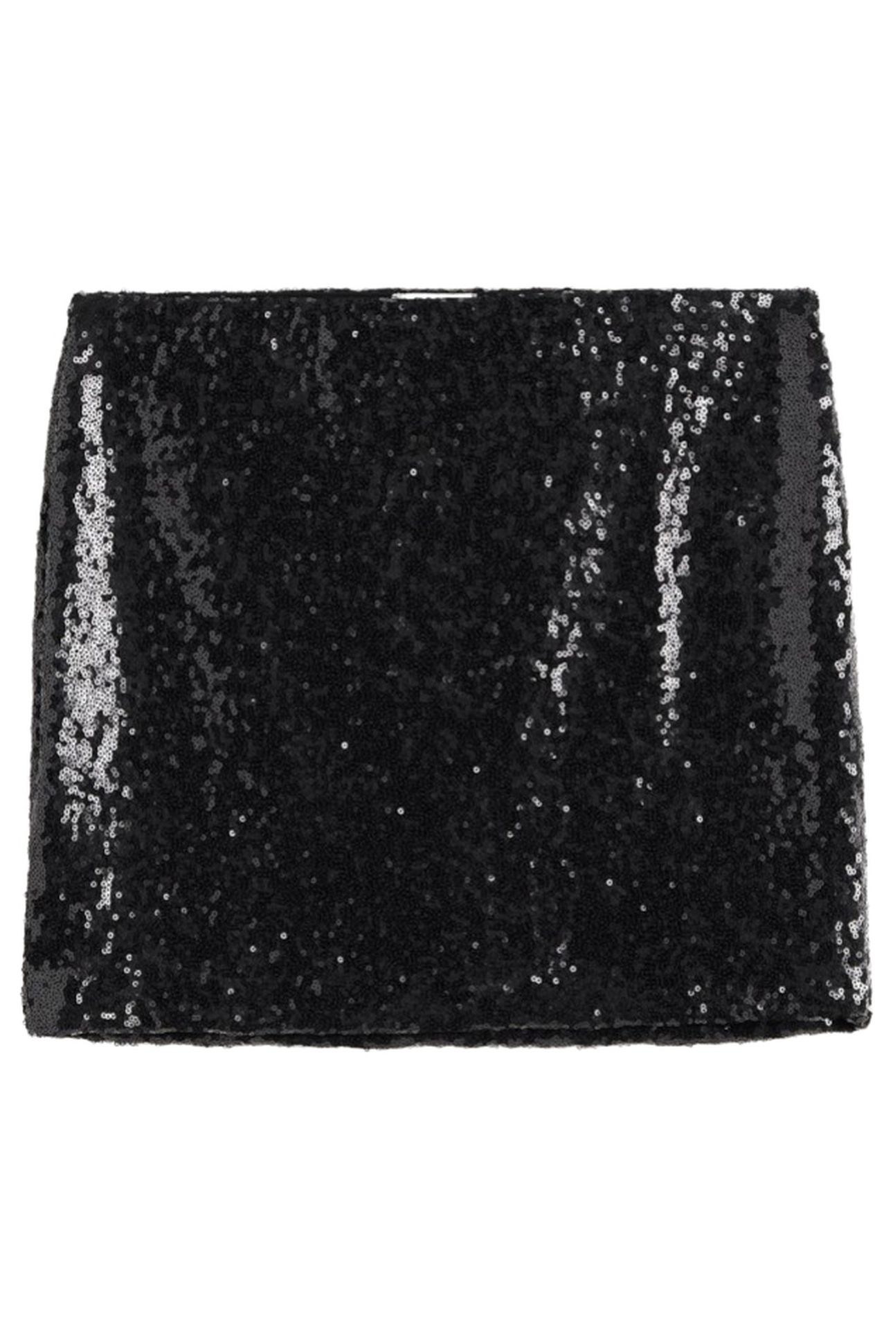 THE BLACK MINI SEQUIN SKIRT BLACK 3