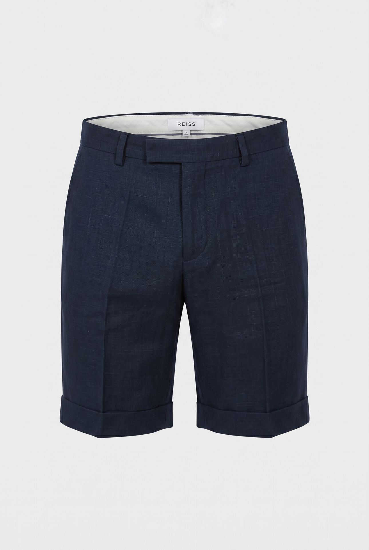LINEN SHORT NAVY 3
