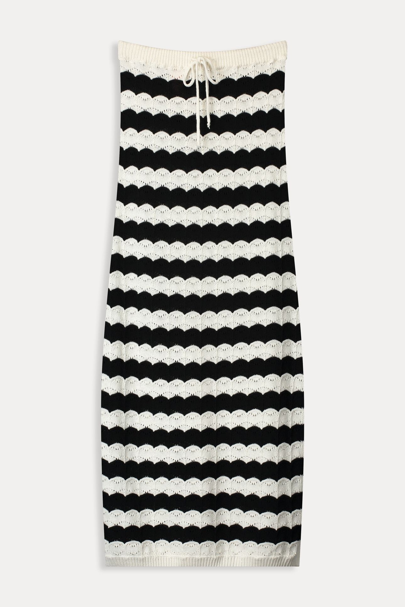 SKIRT - CROCHET BLACK WHITE 6