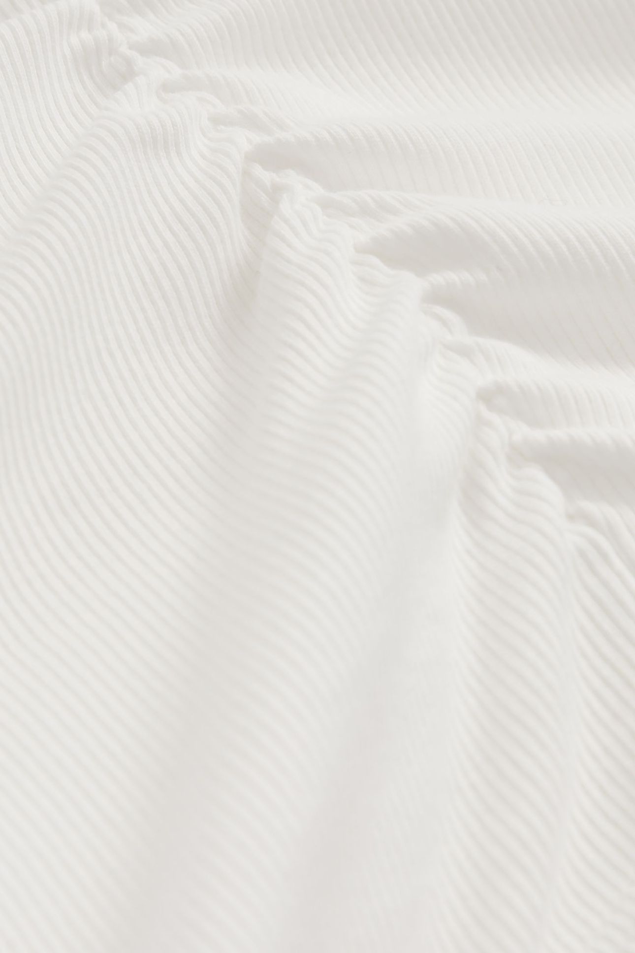 RIBBED LONG SLEEVE T-SHIRT WHITE 4
