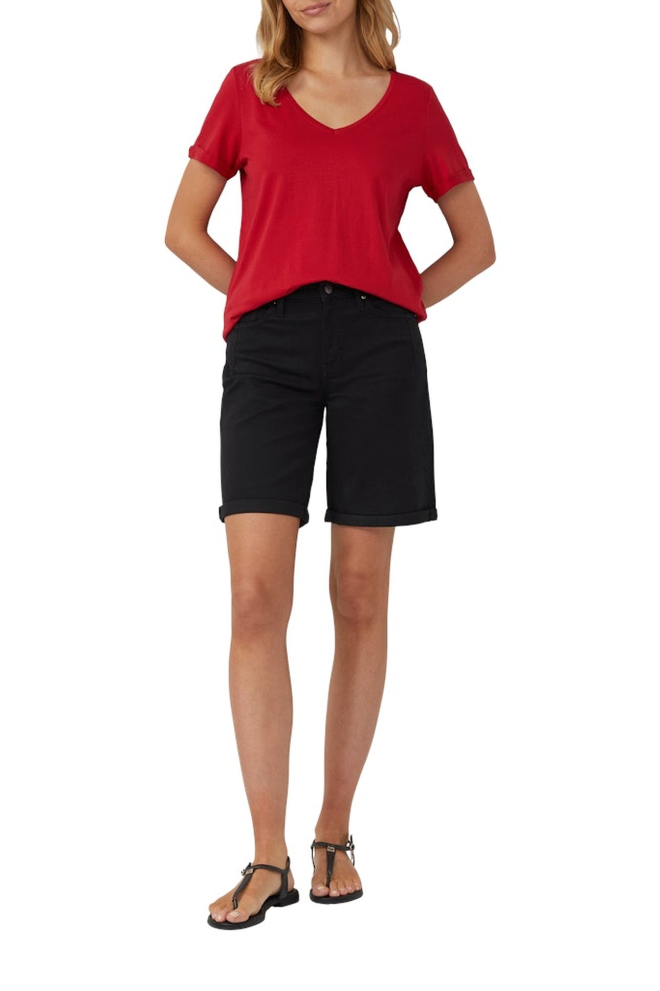 JEANS SHORTS BLACK DENIM 4